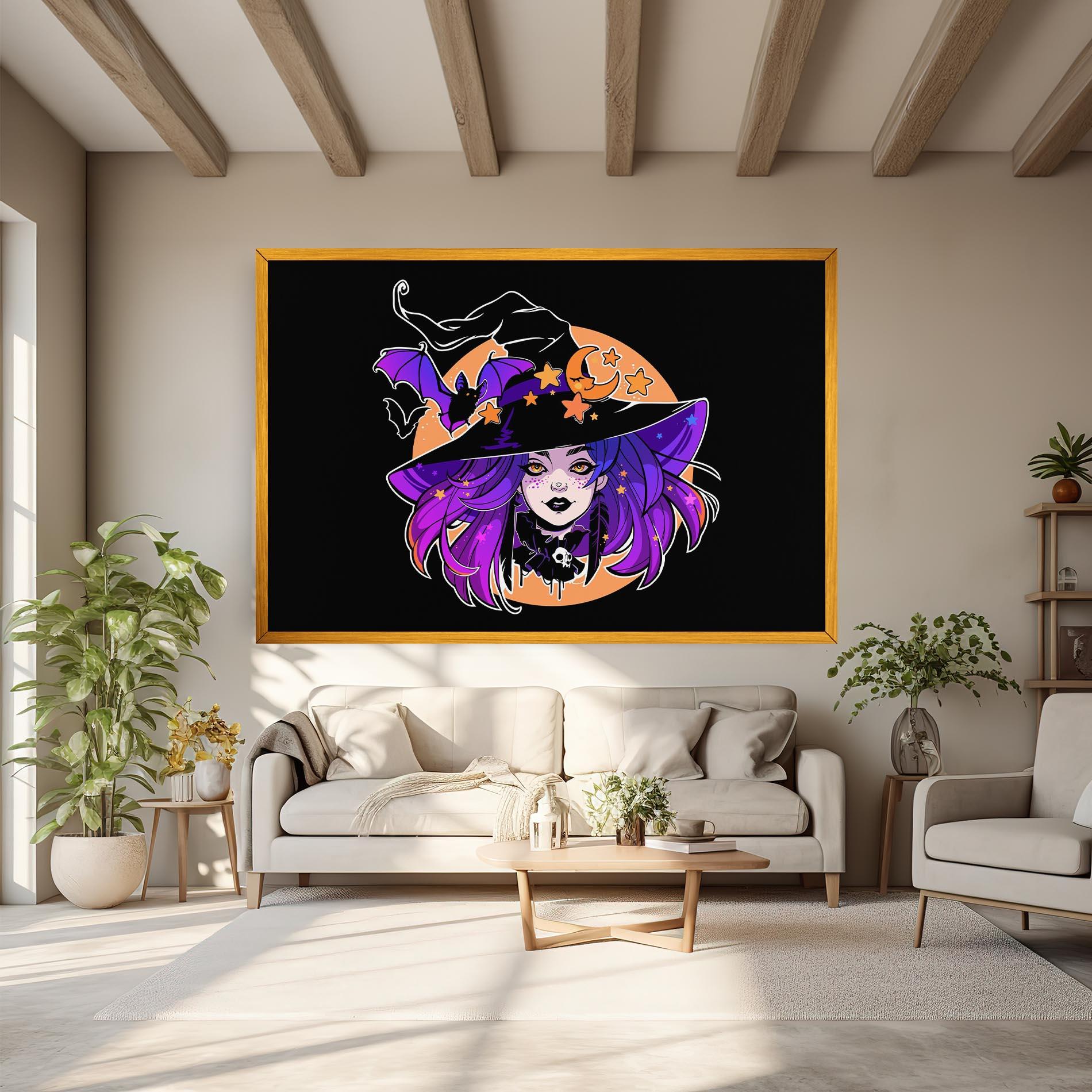 Obraz na Płótnie Purple Witch mockup 6