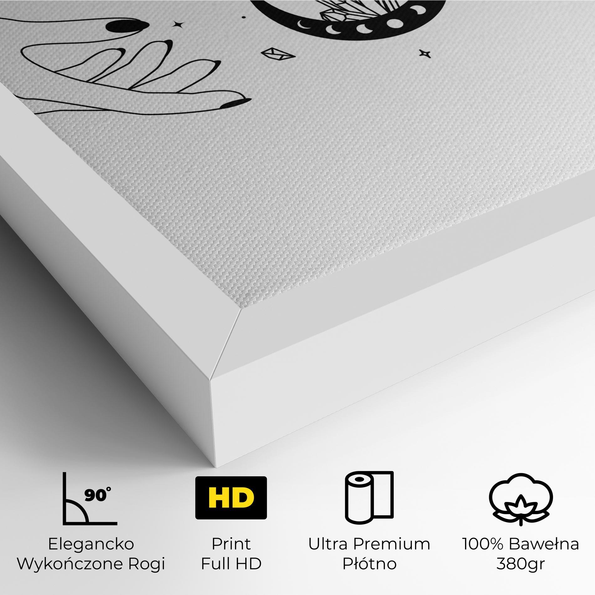 Obraz na Płótnie Crystal Hand mockup 4