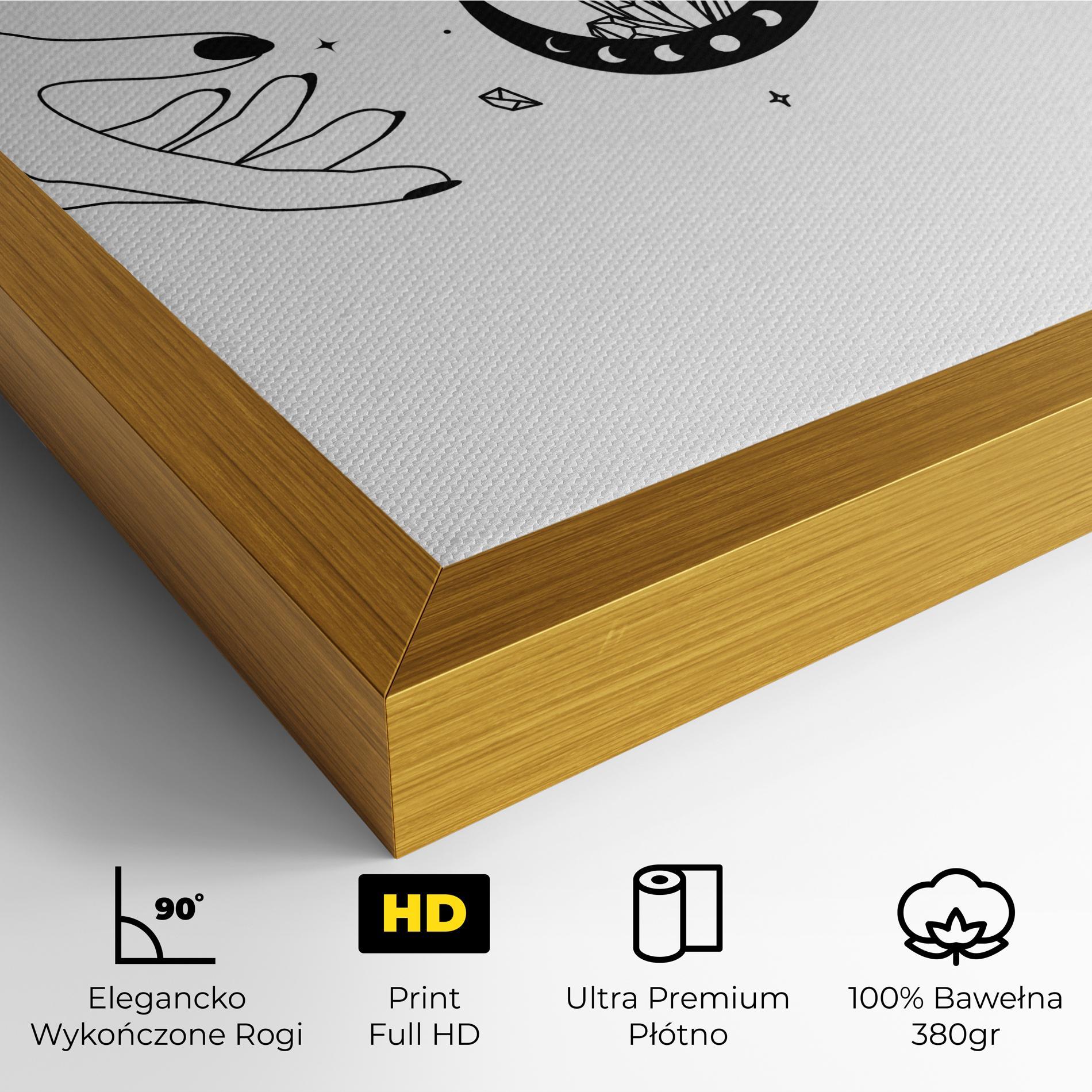 Obraz na Płótnie Crystal Hand mockup 4