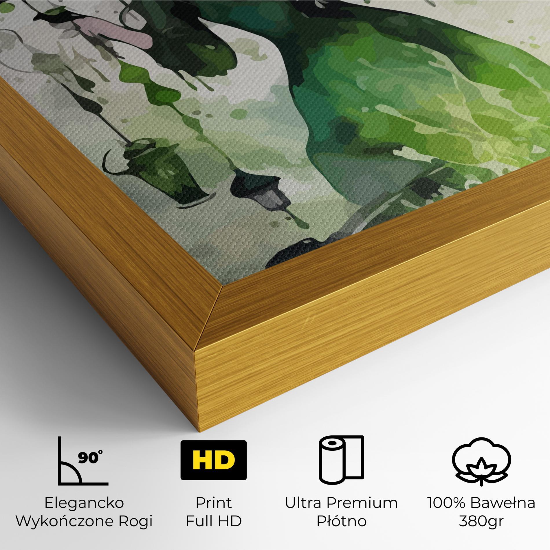 Obraz na Płótnie Green Light Witch mockup 4