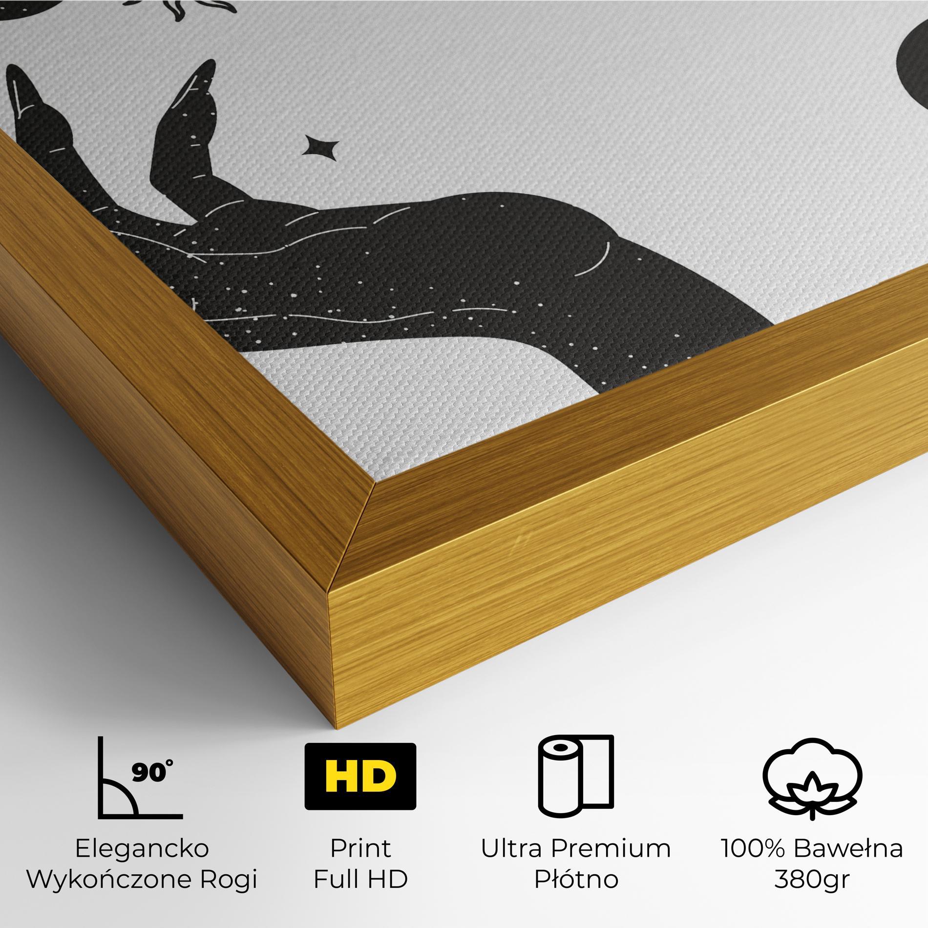 Obraz na Płótnie Magic Moon Hands mockup 4