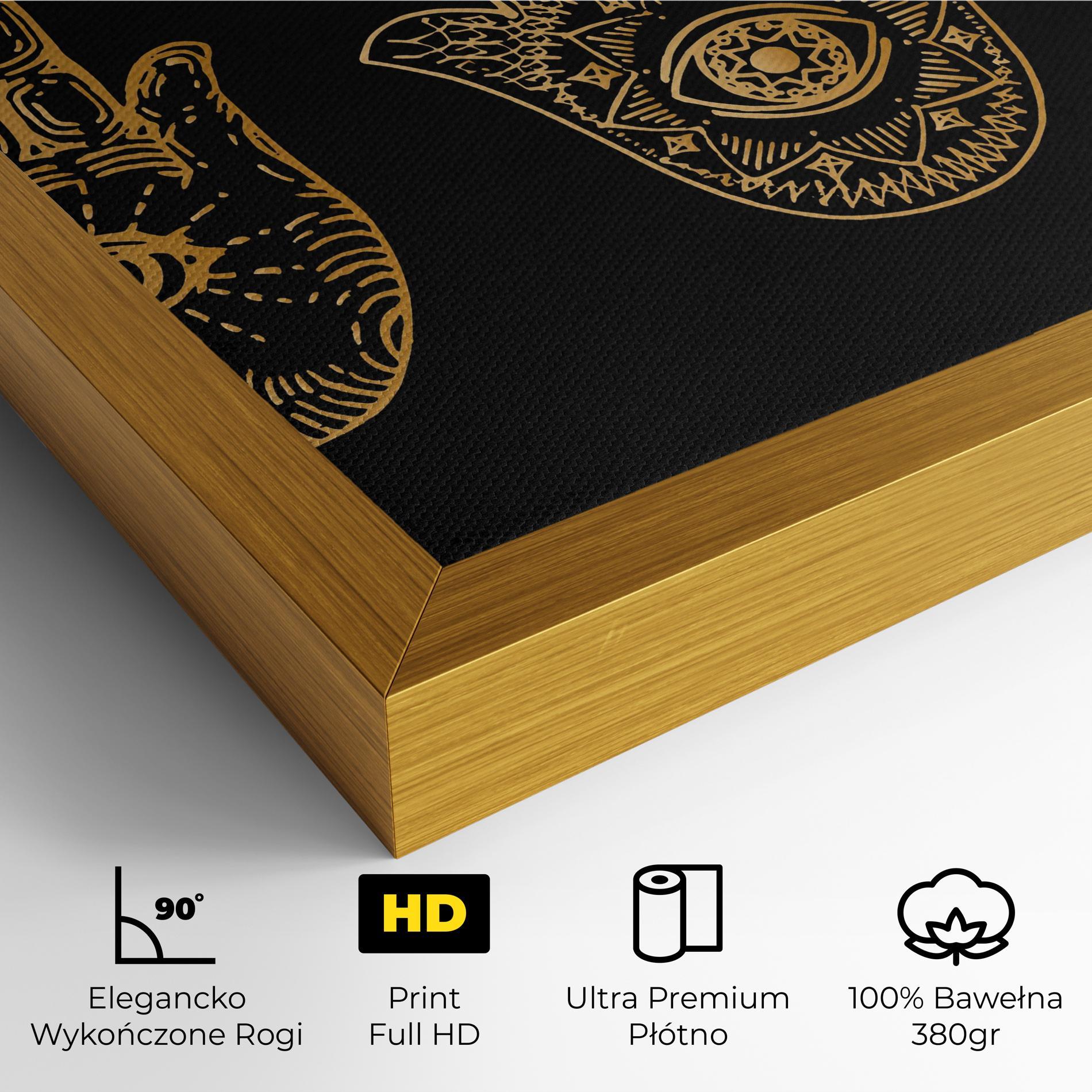 Obraz na Płótnie Witch Gold Hands mockup 4