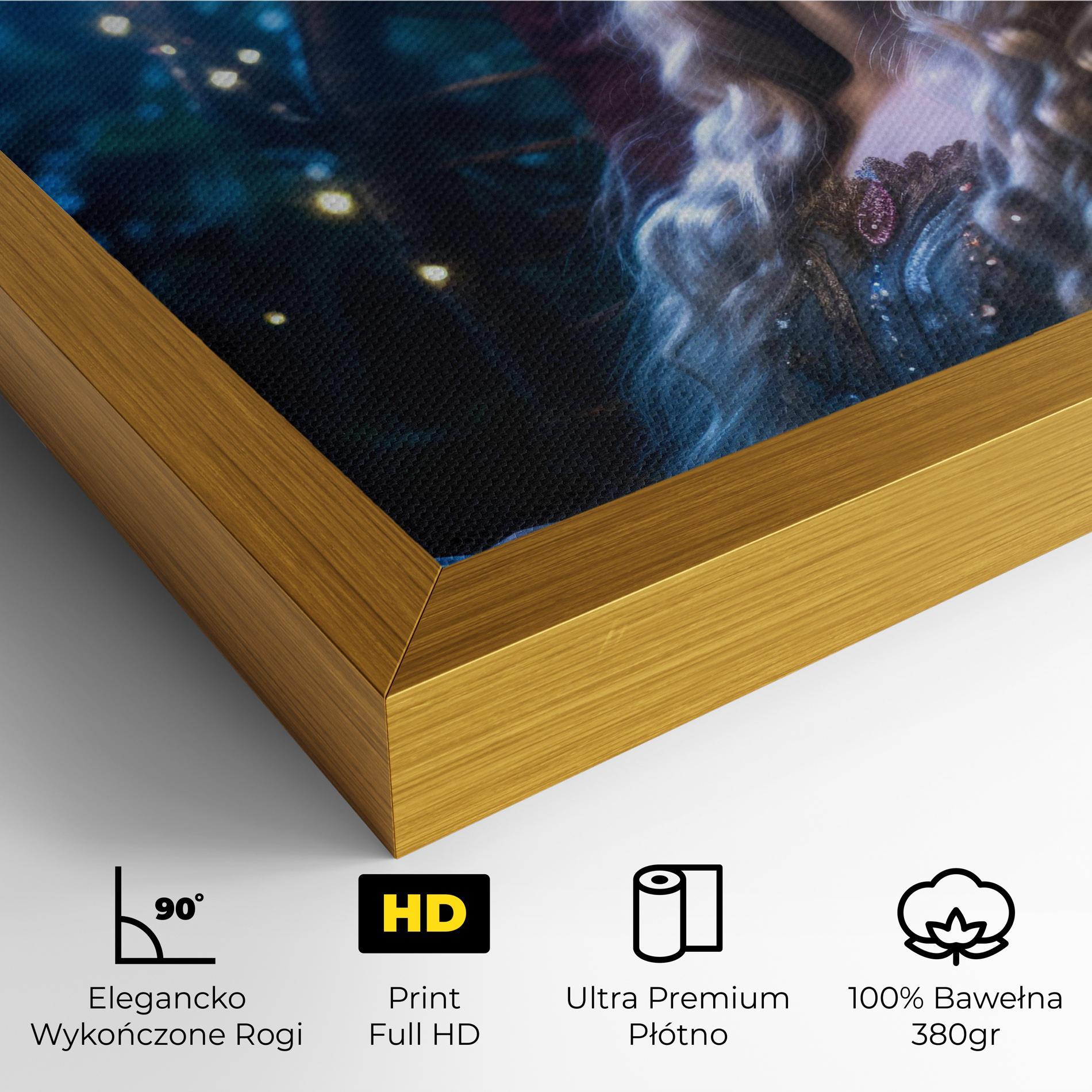 Obraz na Płótnie Witch Sleeping mockup 4