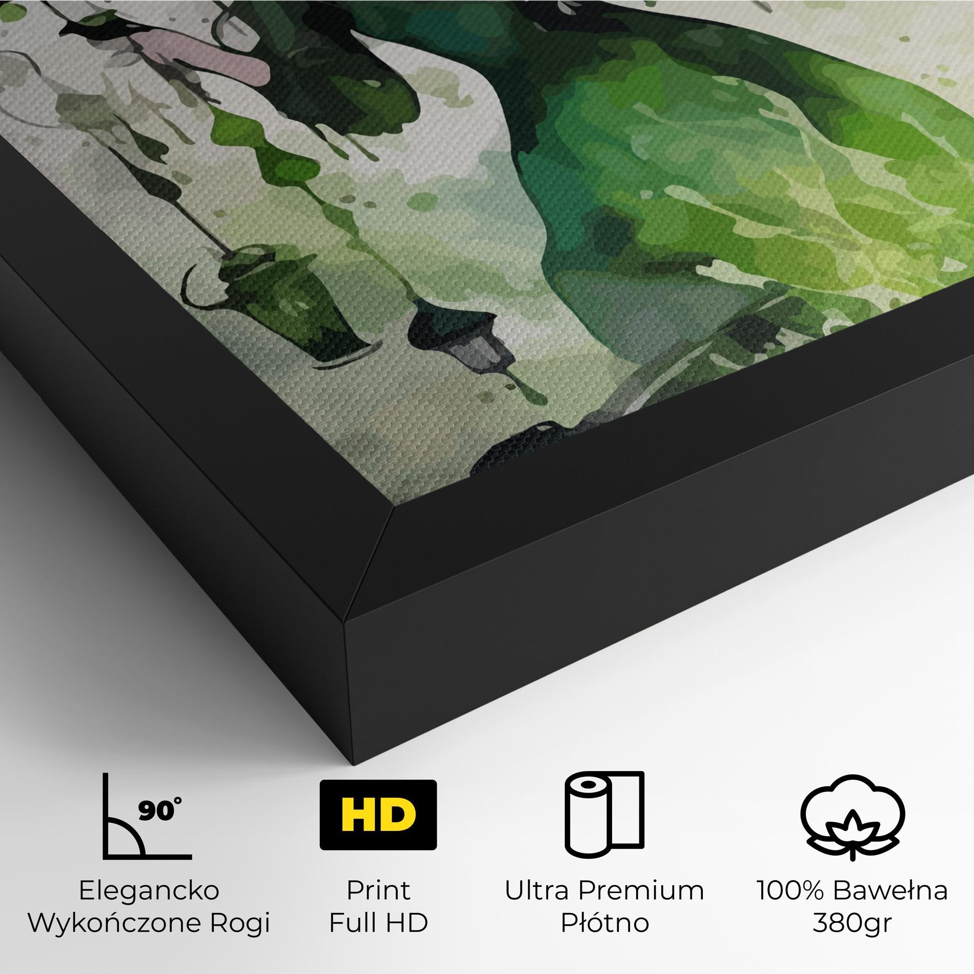 Obraz na Płótnie Green Light Witch mockup 4