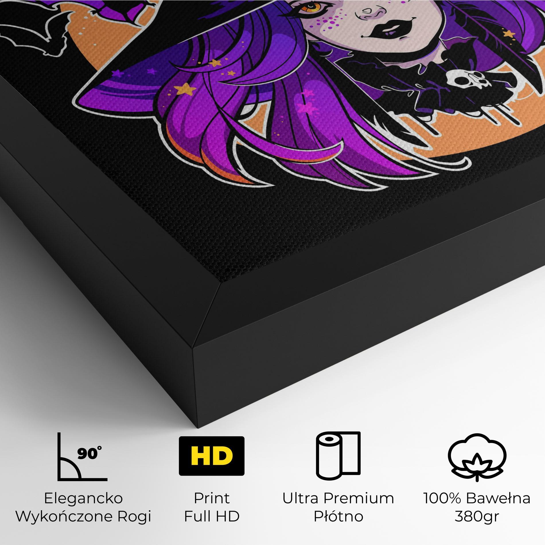 Obraz na Płótnie Purple Witch mockup 4