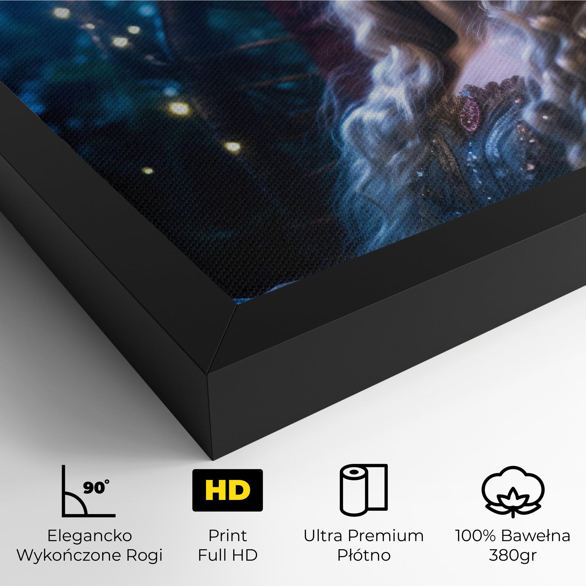 Obraz na Płótnie Witch Sleeping mockup 4