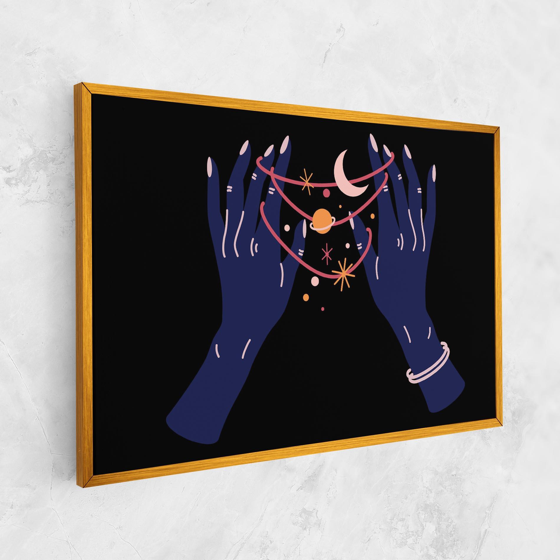 Obraz na Płótnie Pretty Hands Witch mockup 1