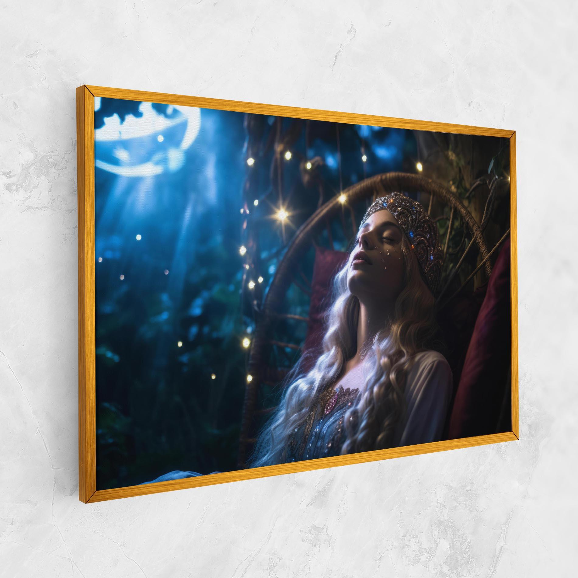 Obraz na Płótnie Witch Sleeping mockup 1