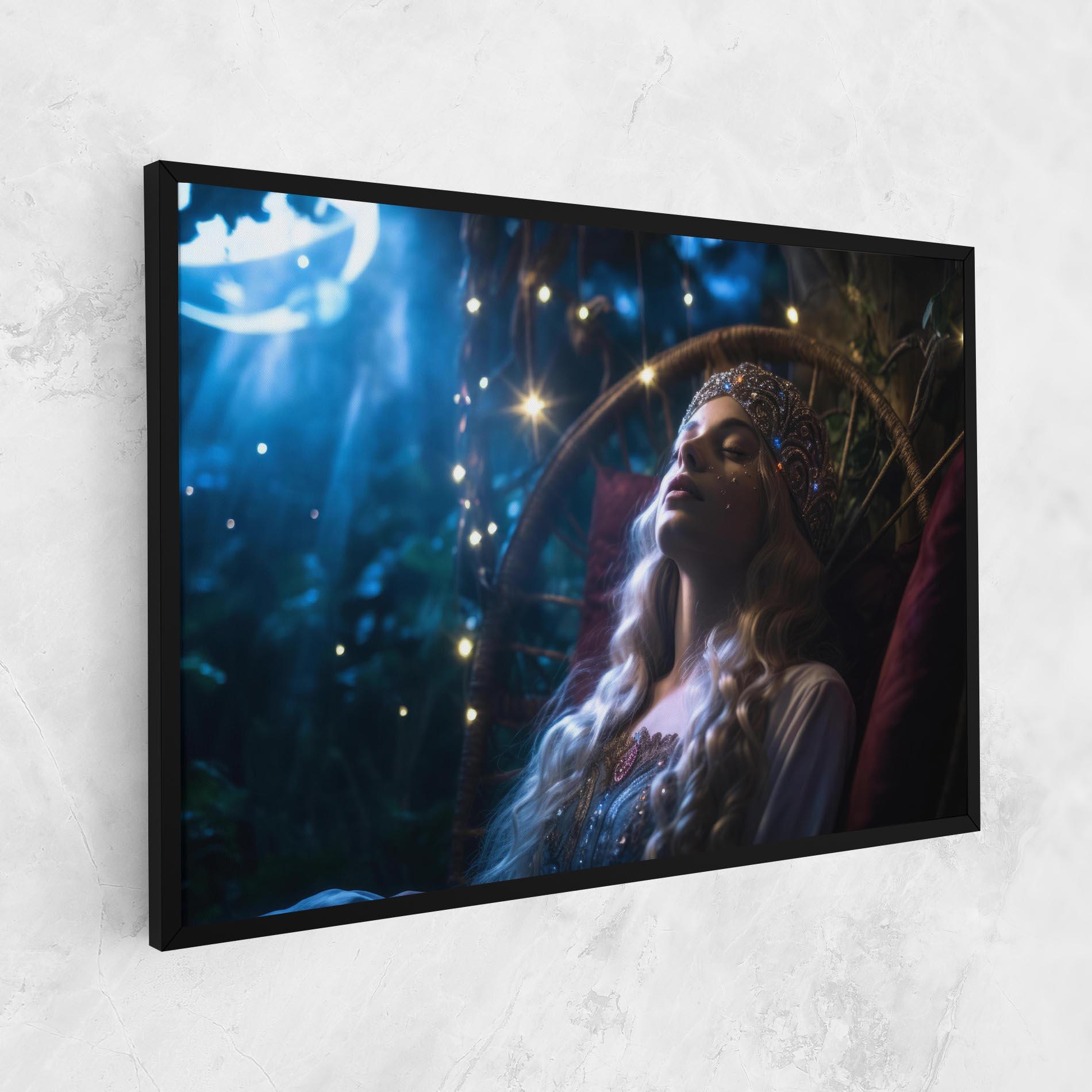 Obraz na Płótnie Witch Sleeping mockup 1