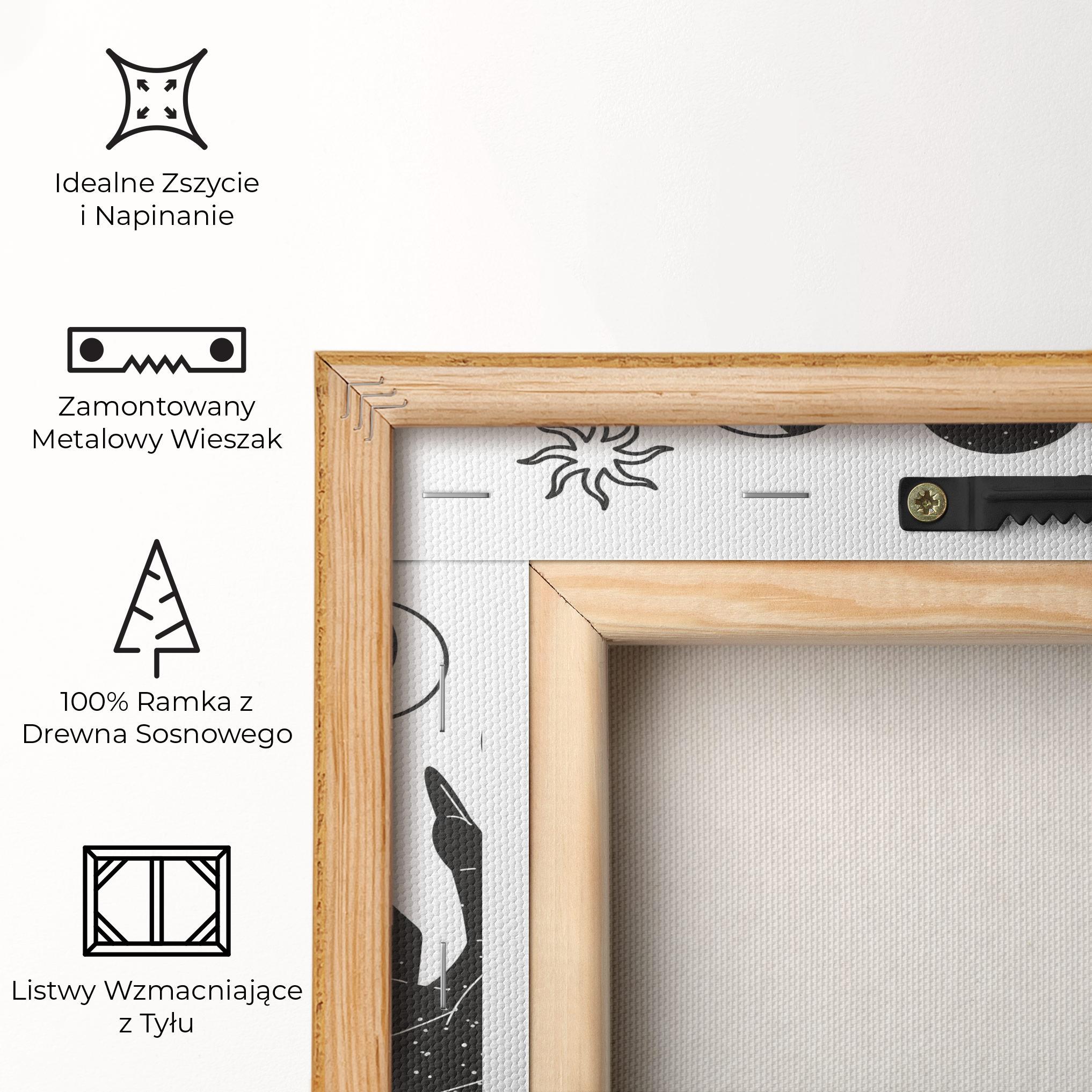 Obraz na Płótnie Magic Moon Hands mockup 5