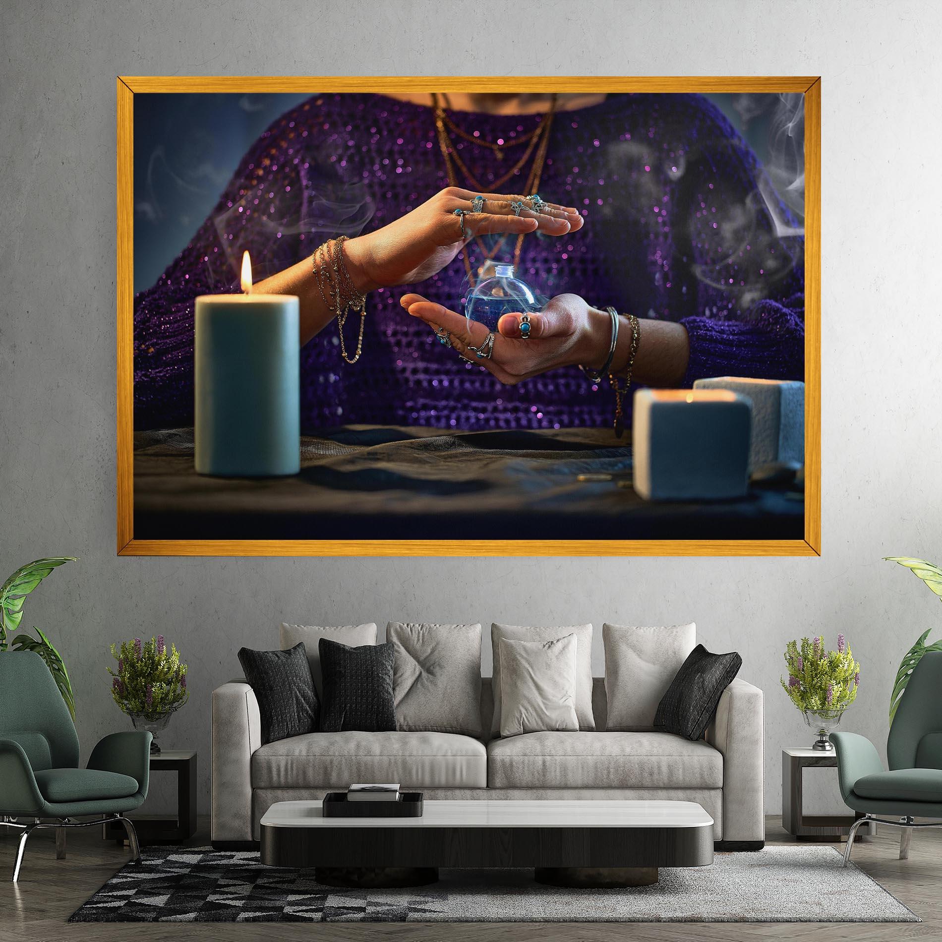 Obraz na Płótnie Witch Magic Smoke mockup 7