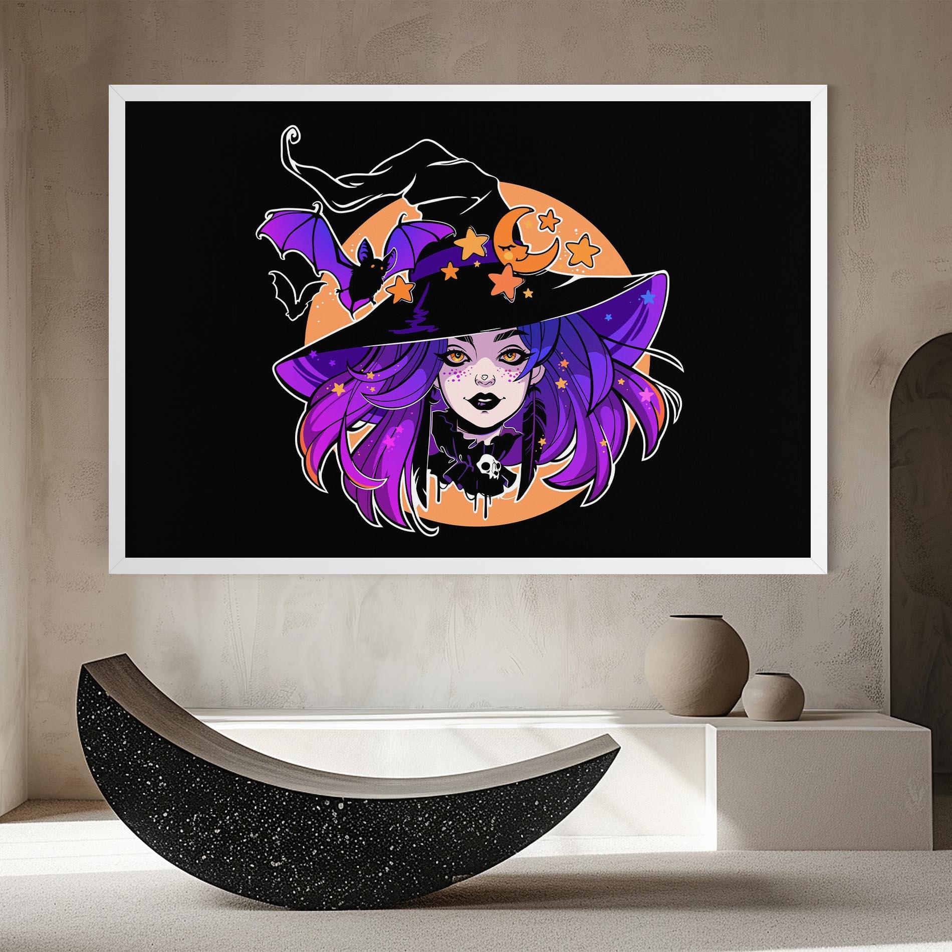 Obraz na Płótnie Purple Witch mockup 8