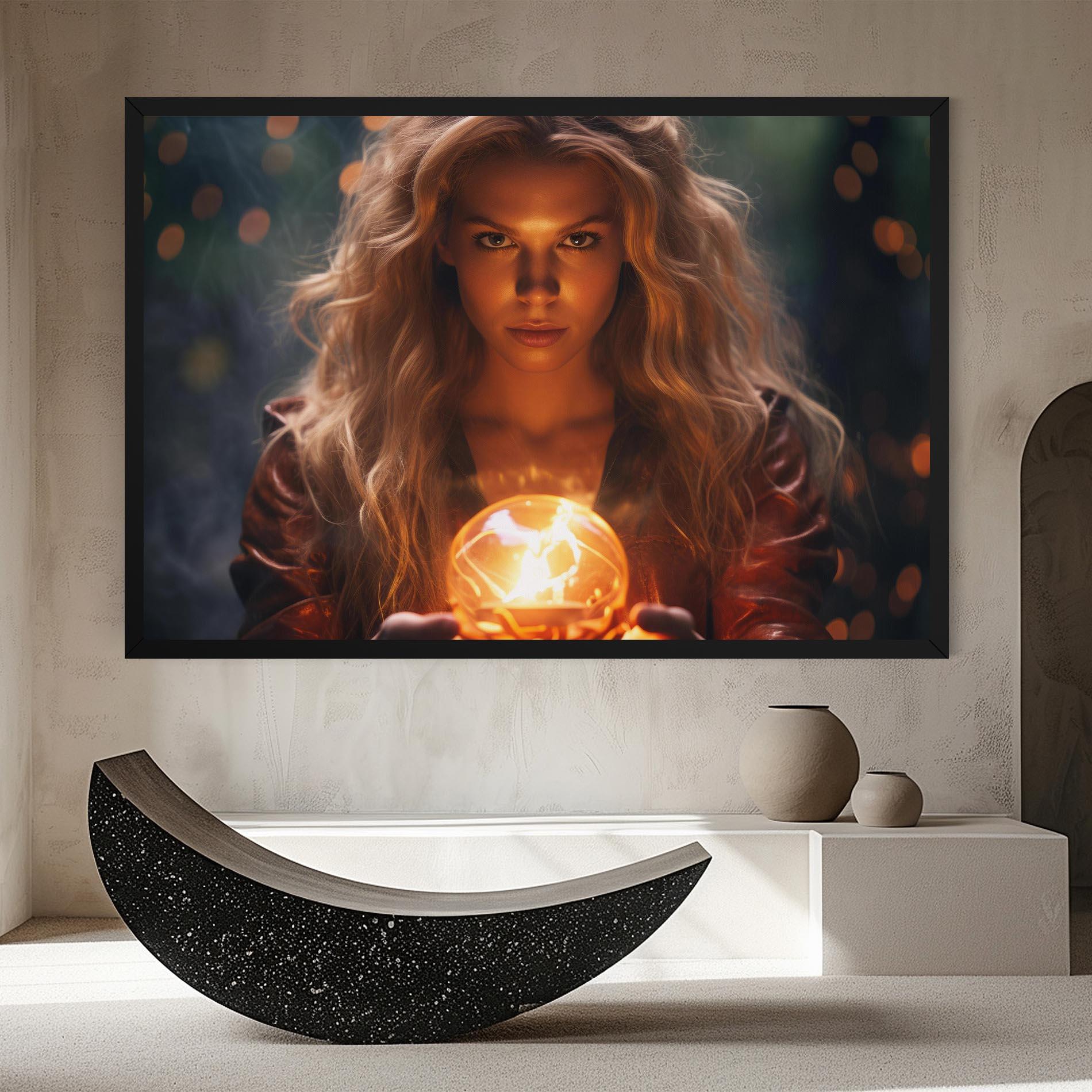 Obraz na Płótnie Beautiful Woman Witch mockup 8