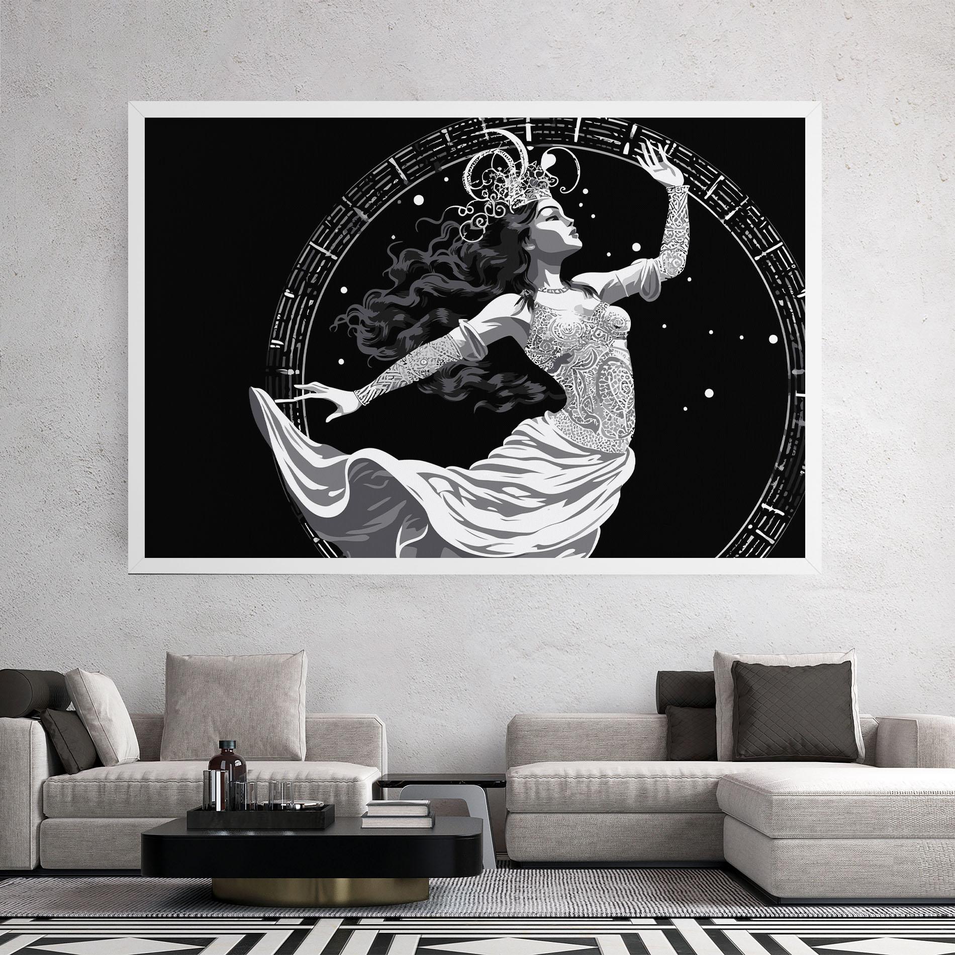 Obraz na Płótnie Beautiful Witch mockup 2