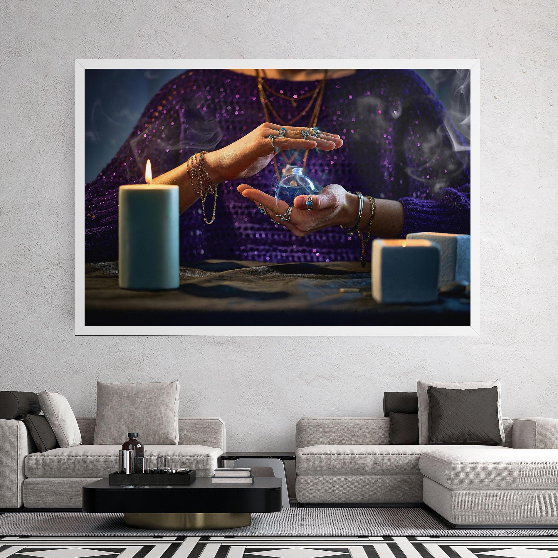 Obraz na Płótnie Witch Magic Smoke mockup 2