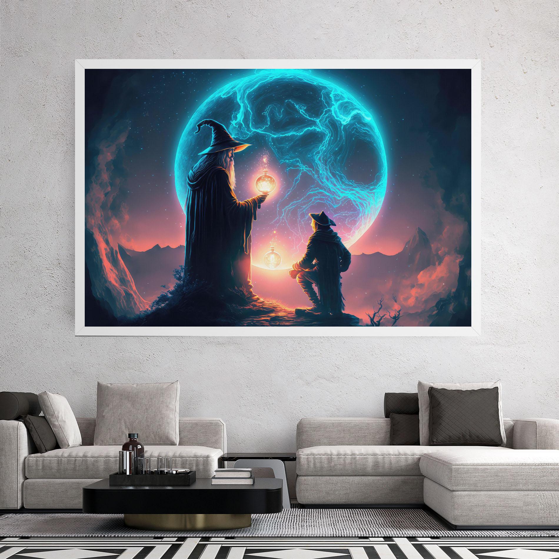 Obraz na Płótnie Wizard Magic mockup 2