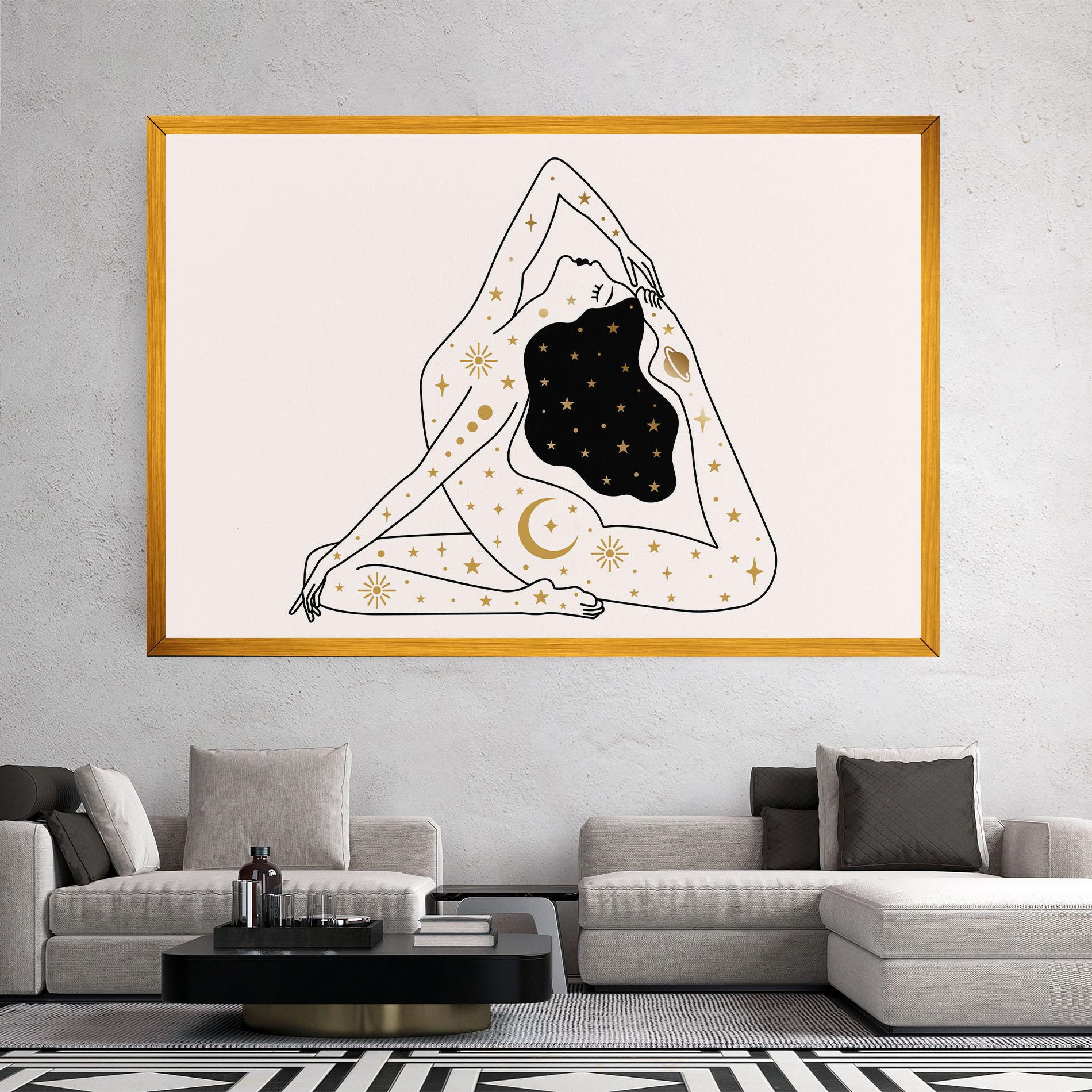 Obraz na Płótnie Stars Witch mockup 2