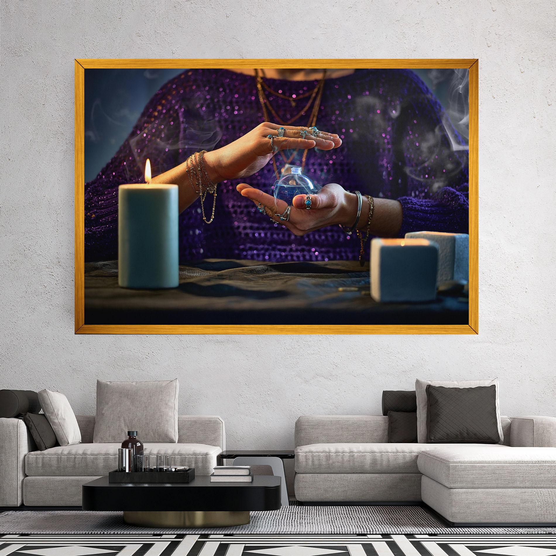 Obraz na Płótnie Witch Magic Smoke mockup 2