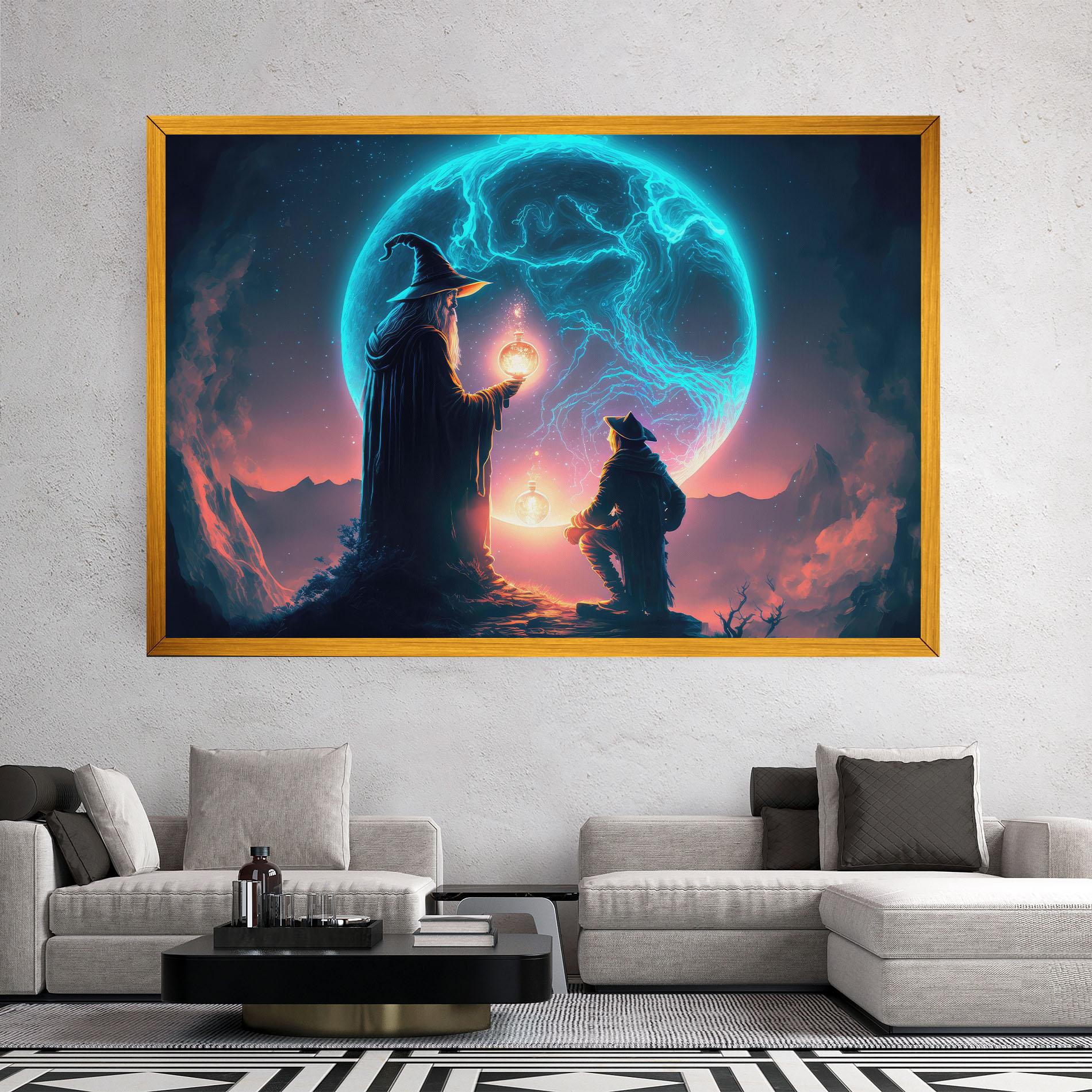 Obraz na Płótnie Wizard Magic mockup 2