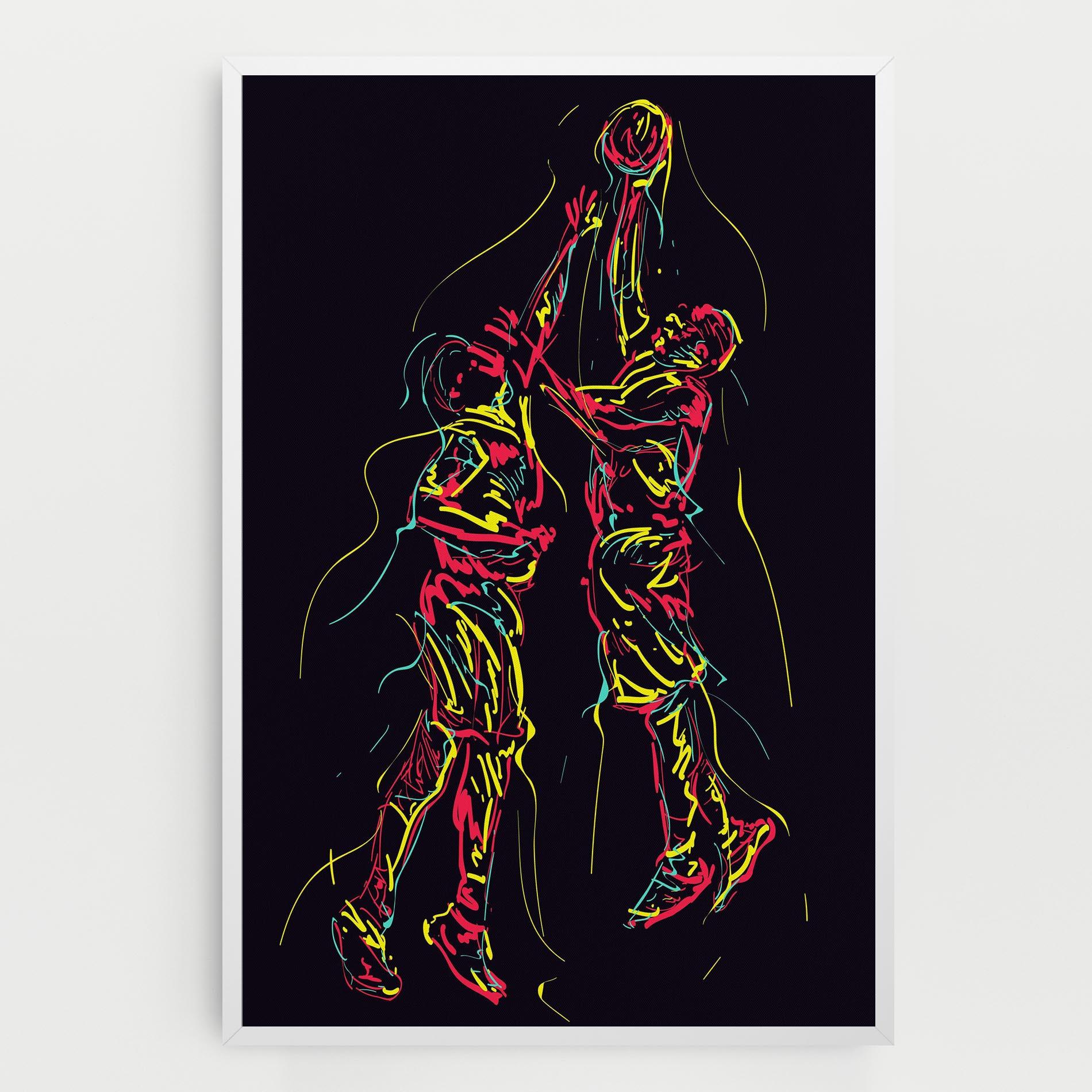 Obraz na Płótnie Basket Line Jump mockup 0