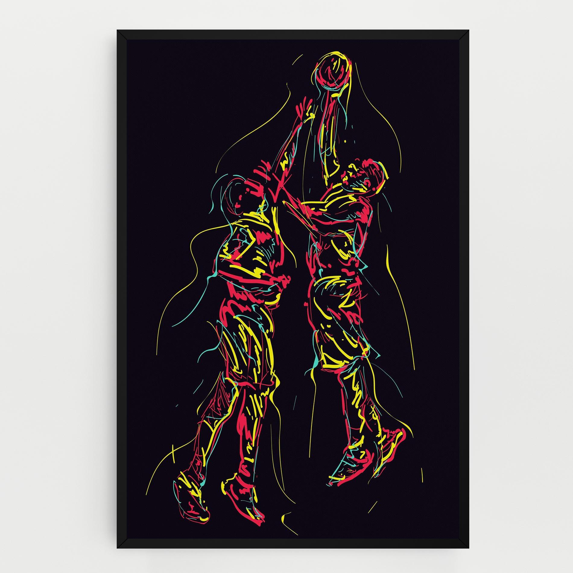 Obraz na Płótnie Basket Line Jump mockup 0