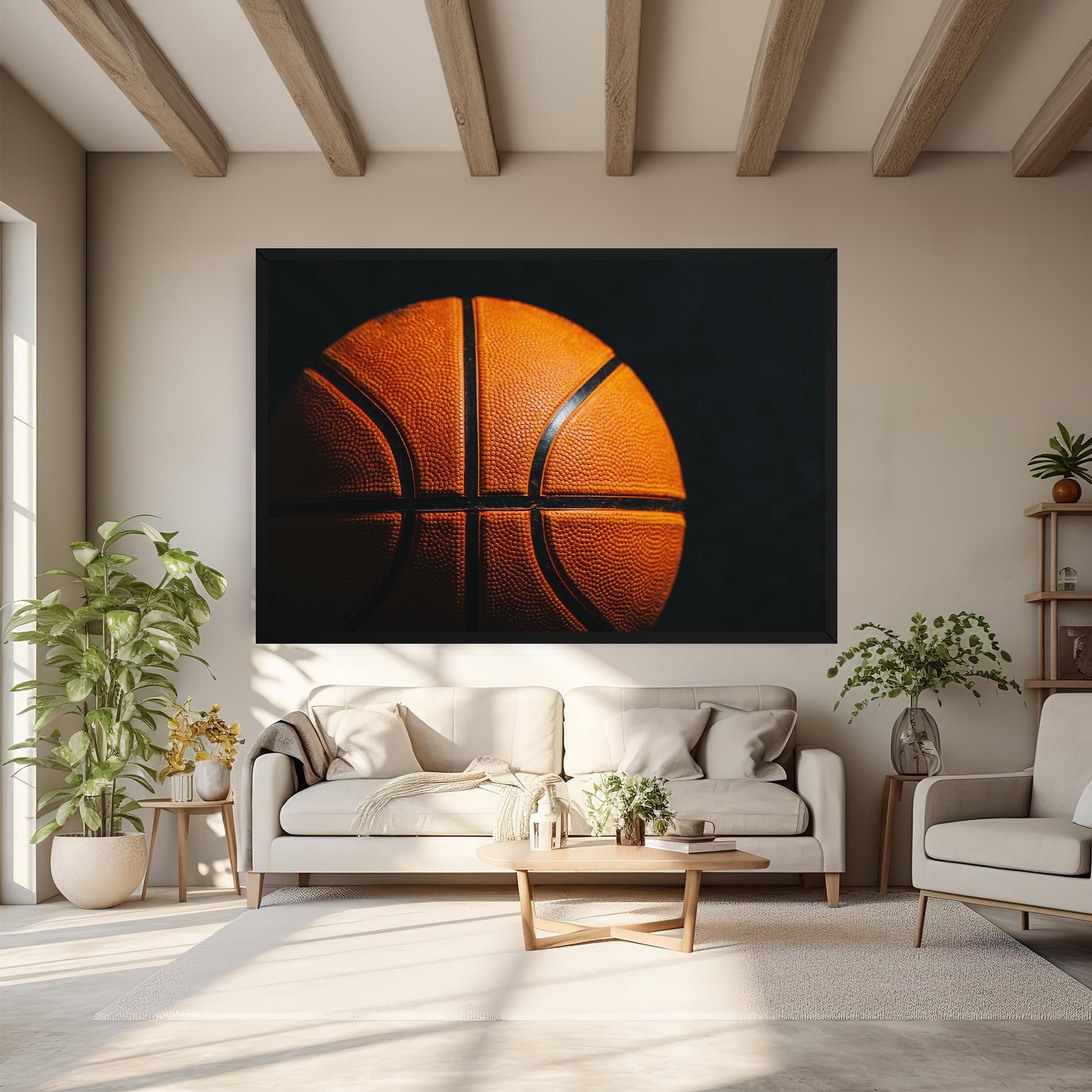 Orange Basketball mockup 6