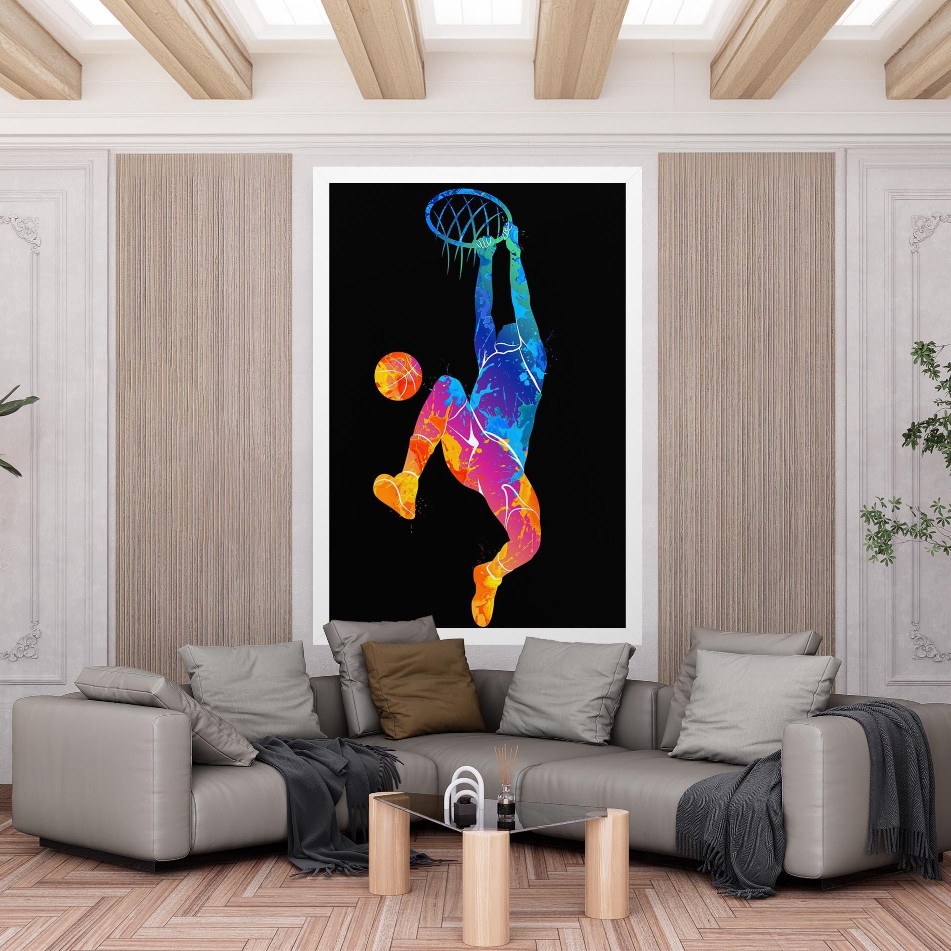 Obraz na Płótnie Blue Basket Hoop mockup 6