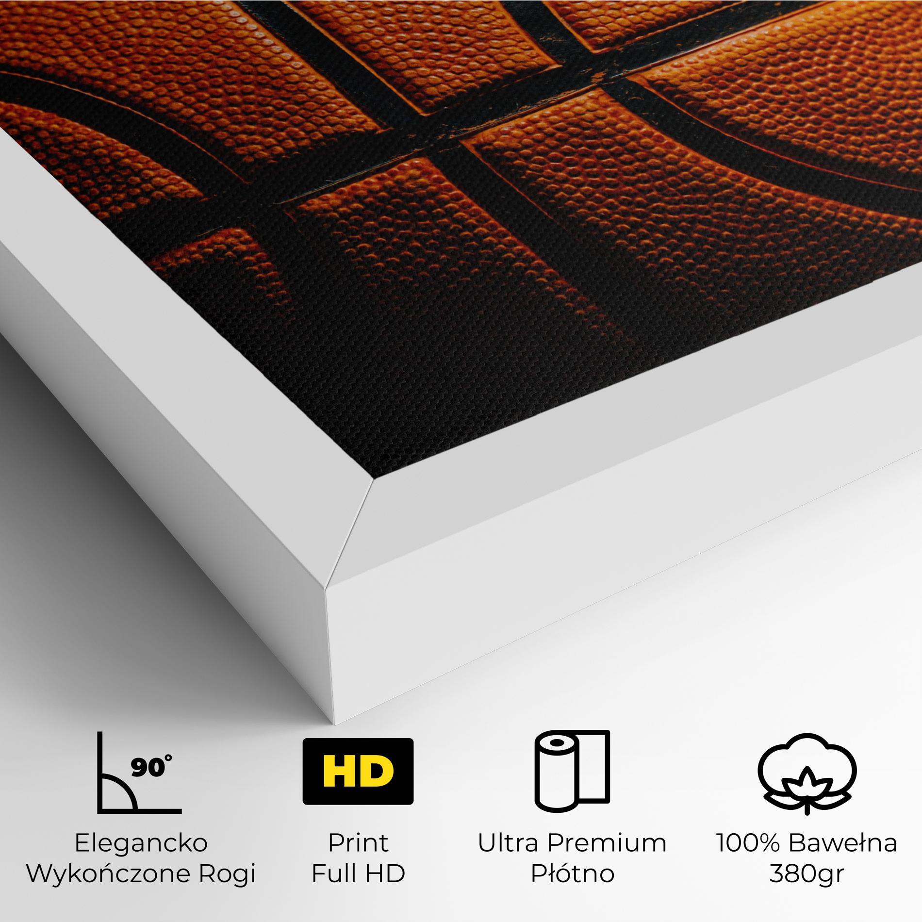 Obraz na Płótnie Orange Basketball mockup 4