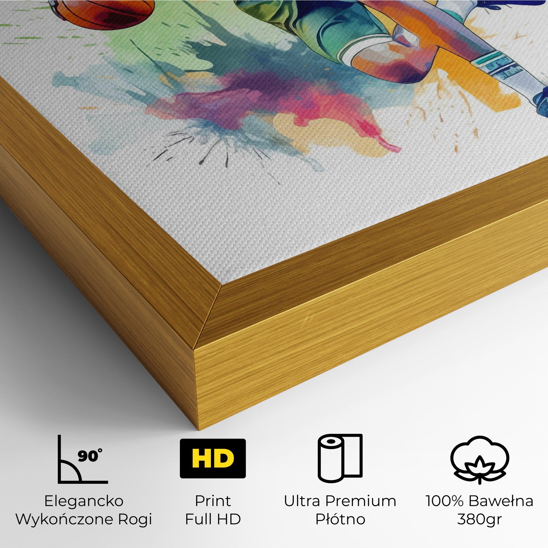 Obraz na Płótnie Playing Basket mockup 4