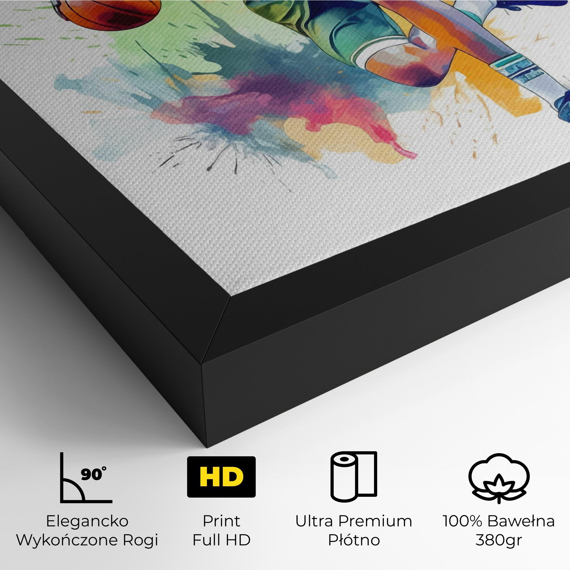 Obraz na Płótnie Playing Basket mockup 4