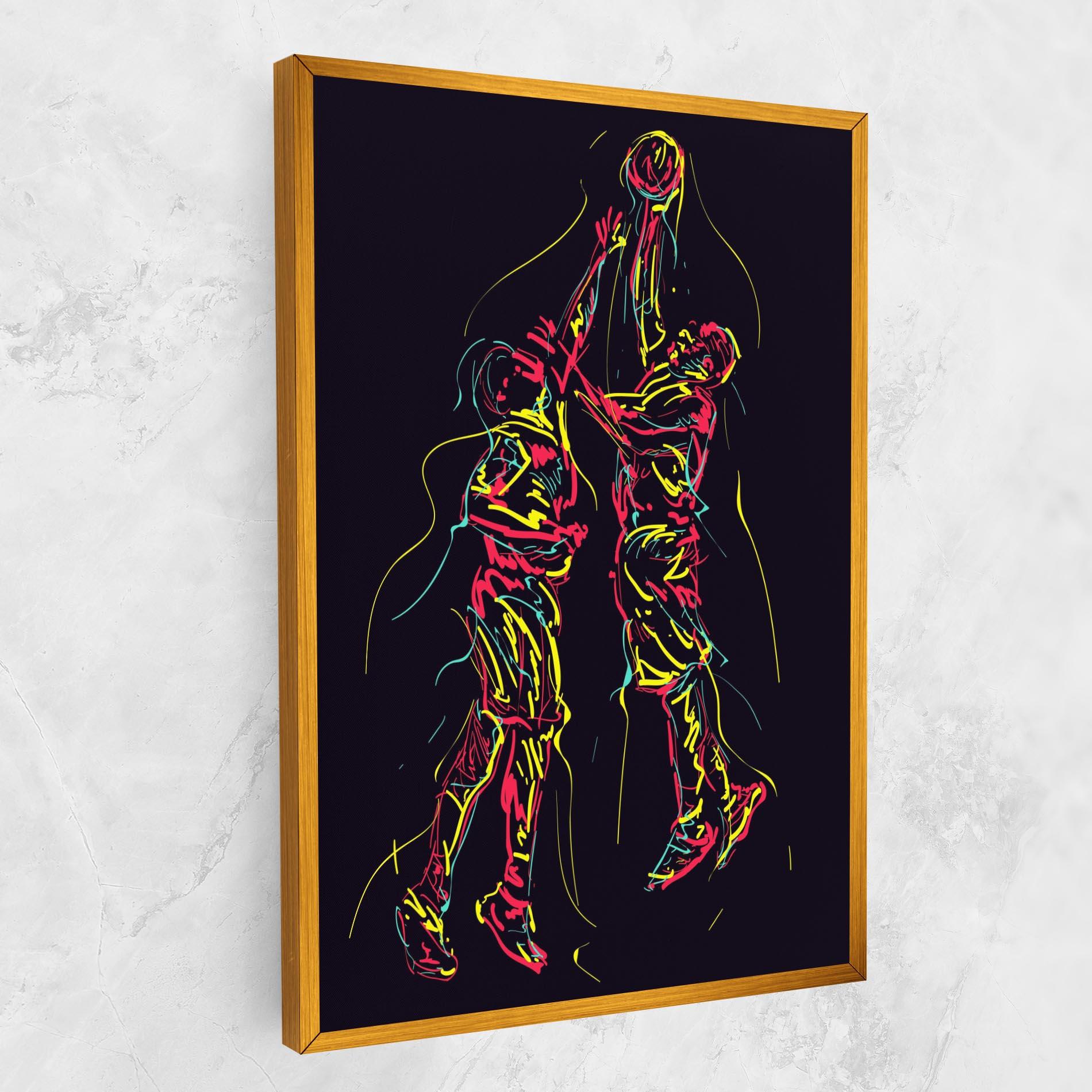 Obraz na Płótnie Basket Line Jump mockup 1