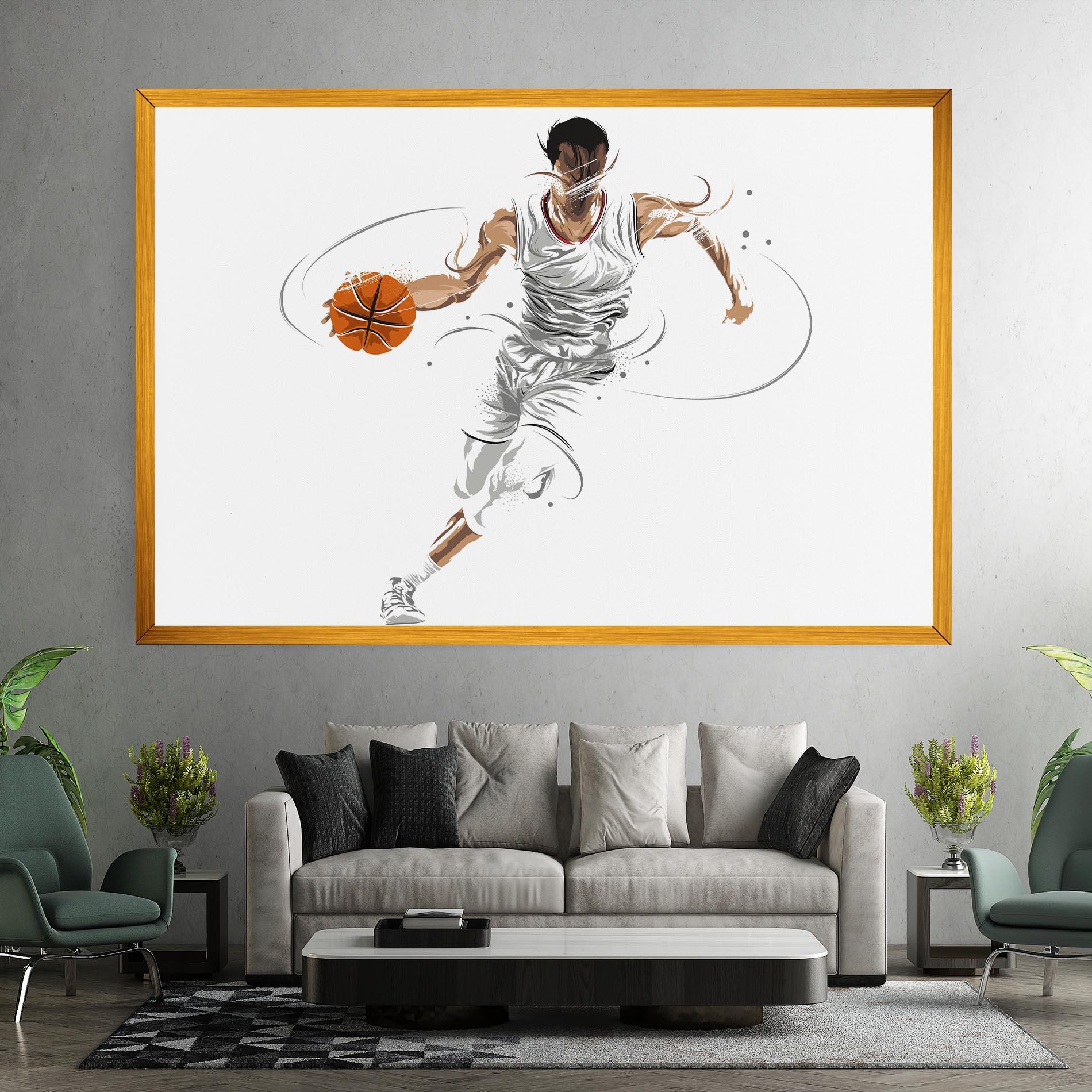 Obraz na Płótnie Dribbling Basketbal mockup 7