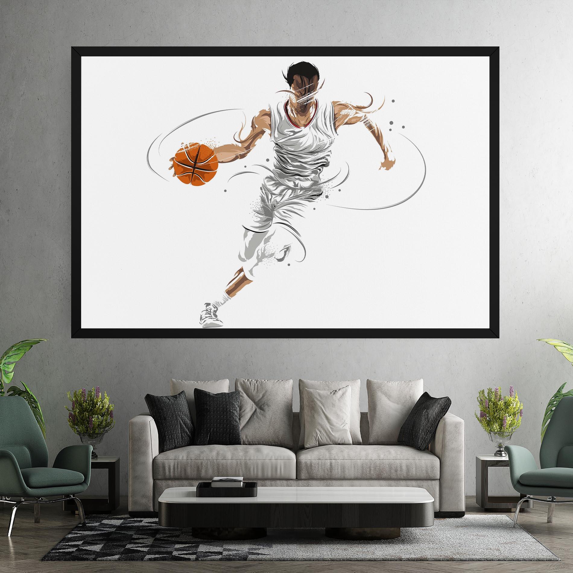 Obraz na Płótnie Dribbling Basketbal mockup 7