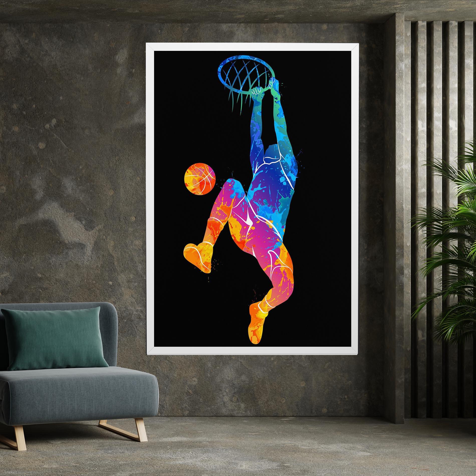 Obraz na Płótnie Blue Basket Hoop mockup 7