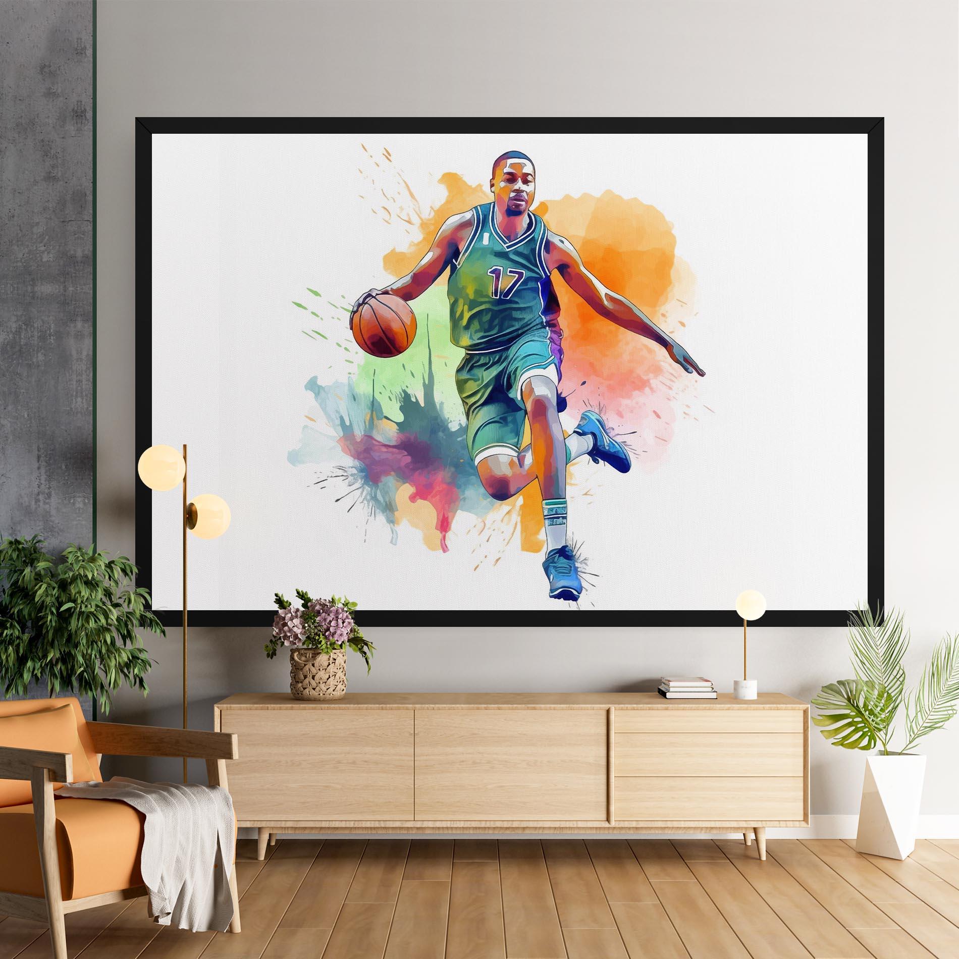 Obraz na Płótnie Playing Basket mockup 9