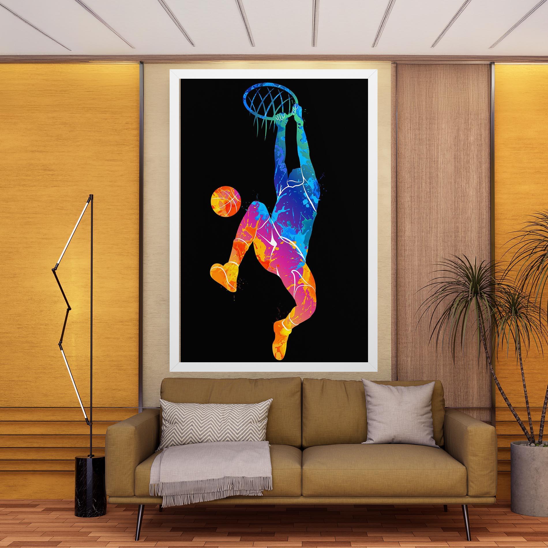 Obraz na Płótnie Blue Basket Hoop mockup 9