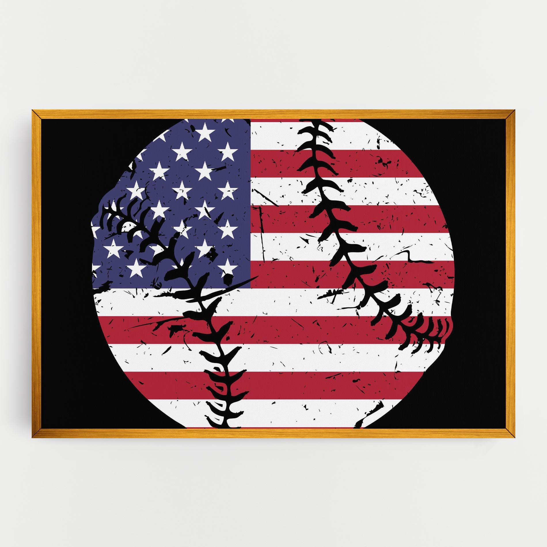 Obraz na Płótnie Baseball Usa mockup 0