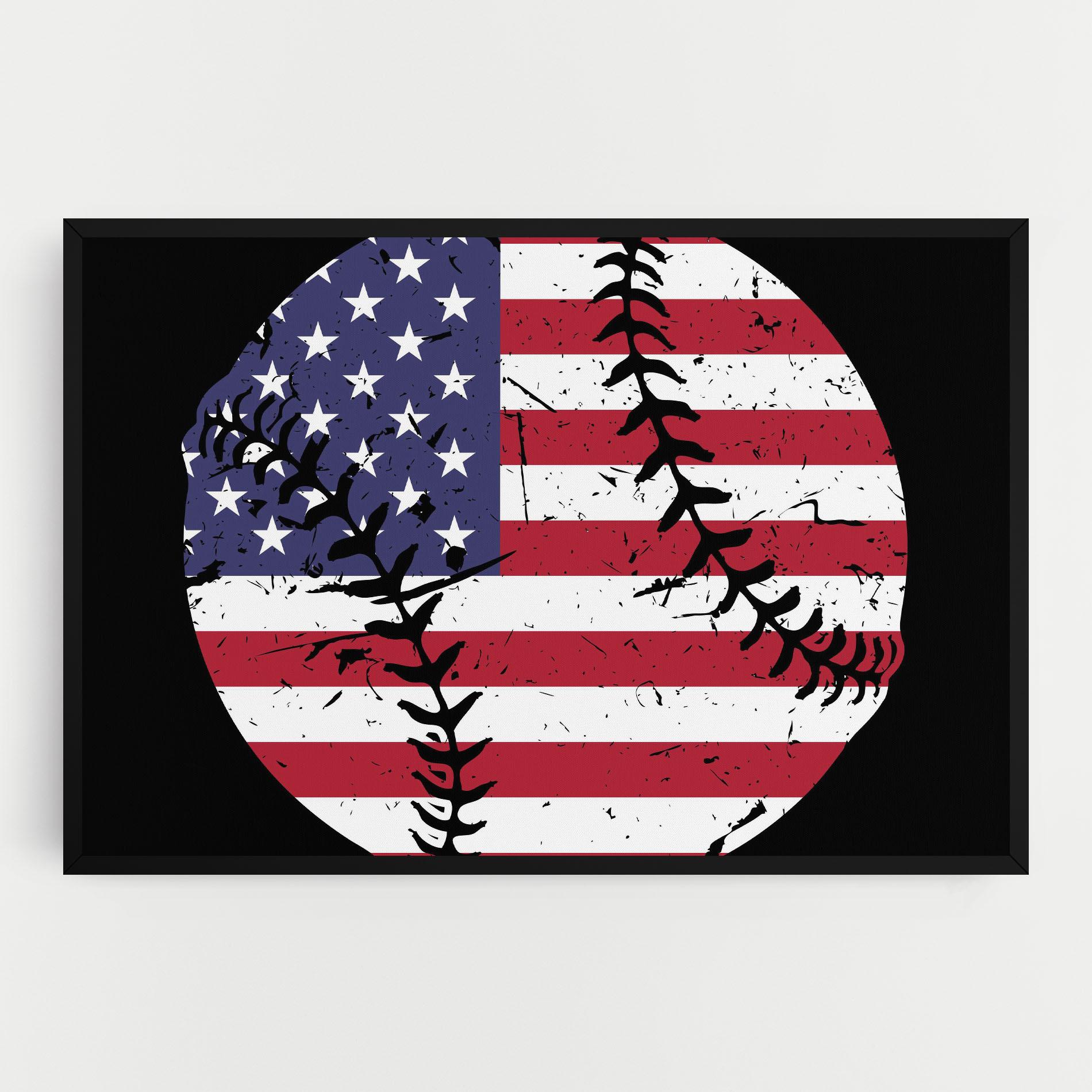 Obraz na Płótnie Baseball Usa mockup 0