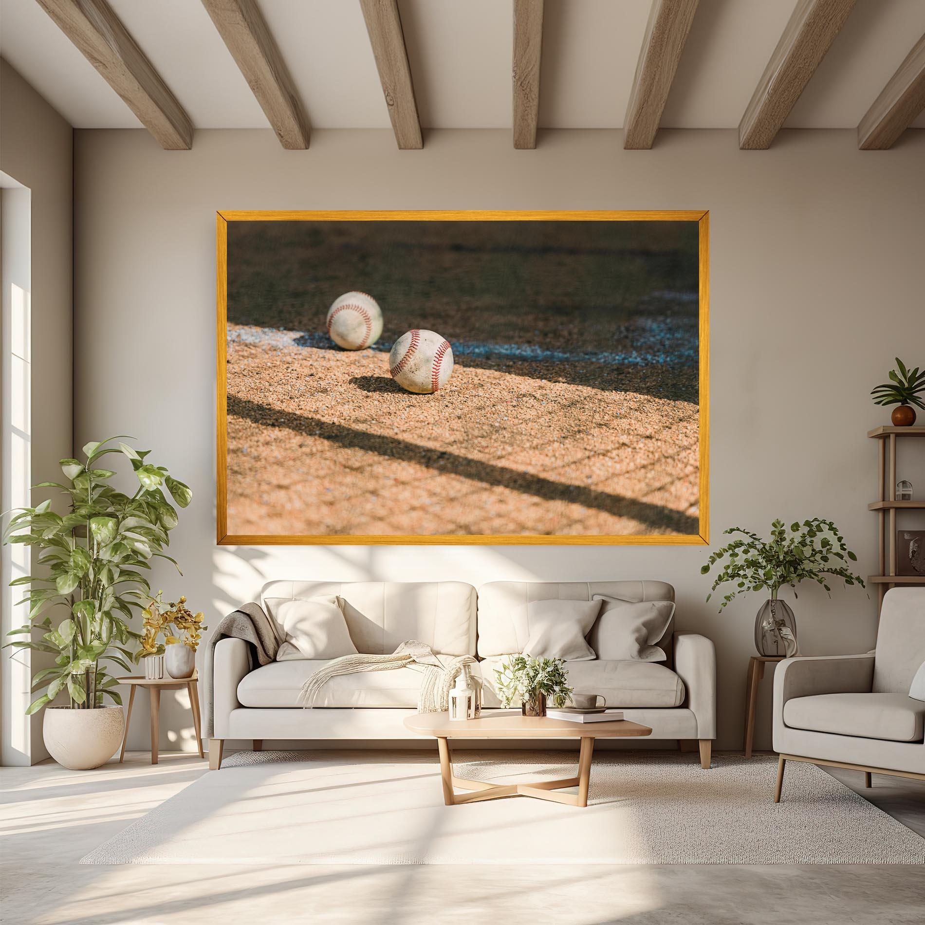 Obraz na Płótnie Baseball Balls mockup 6