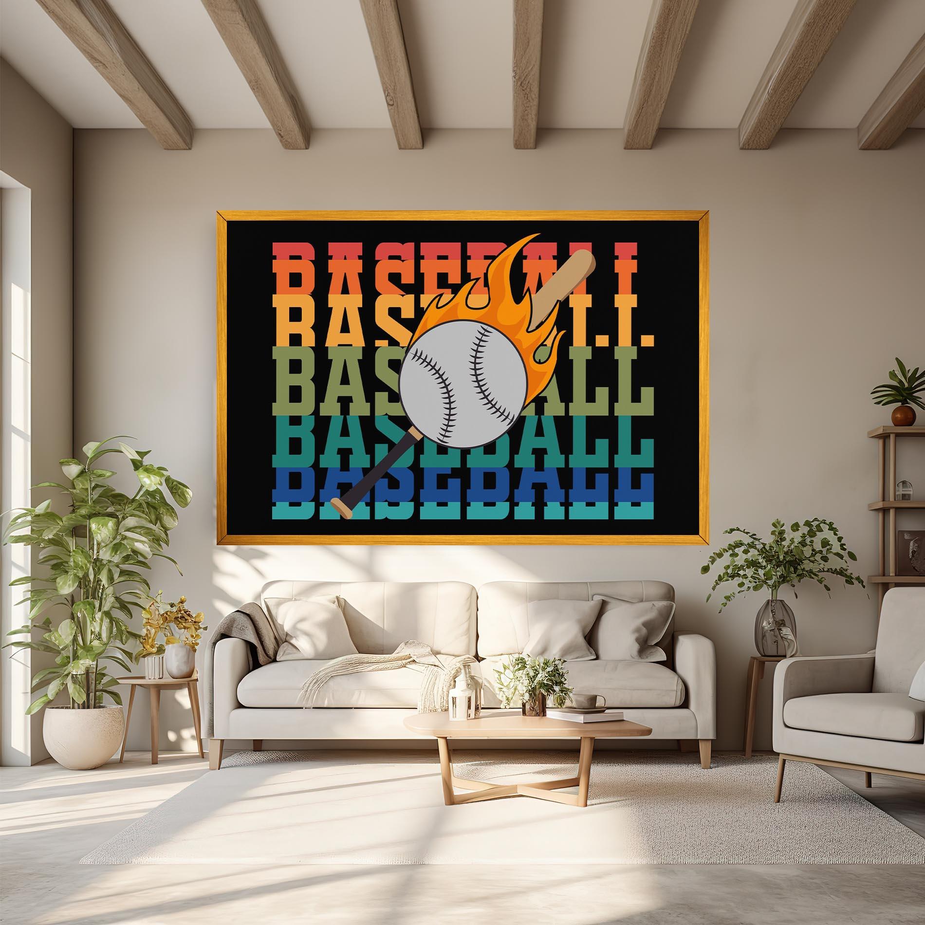Obraz na Płótnie Baseball Color mockup 6