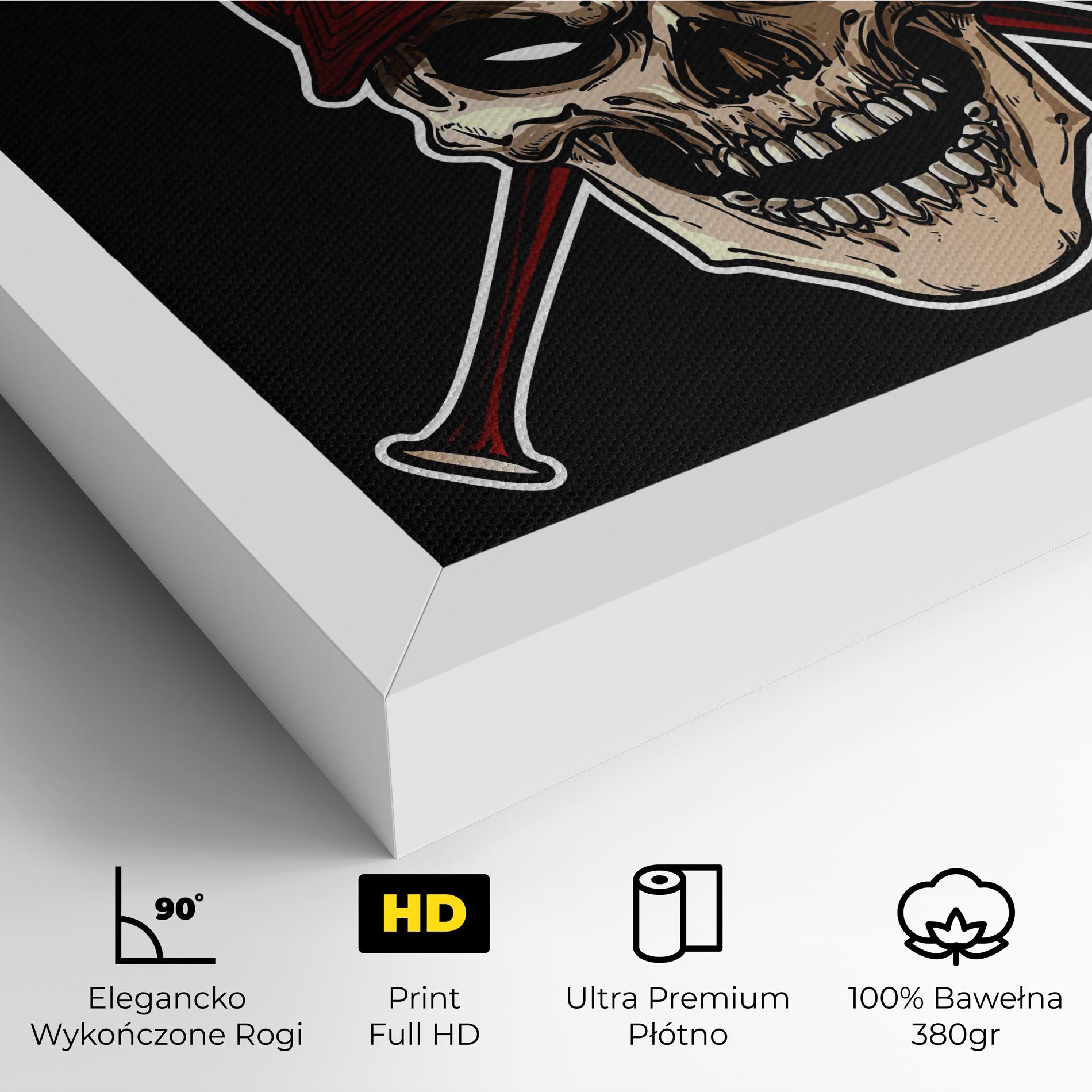 Obraz na Płótnie Baseball Skull mockup 4