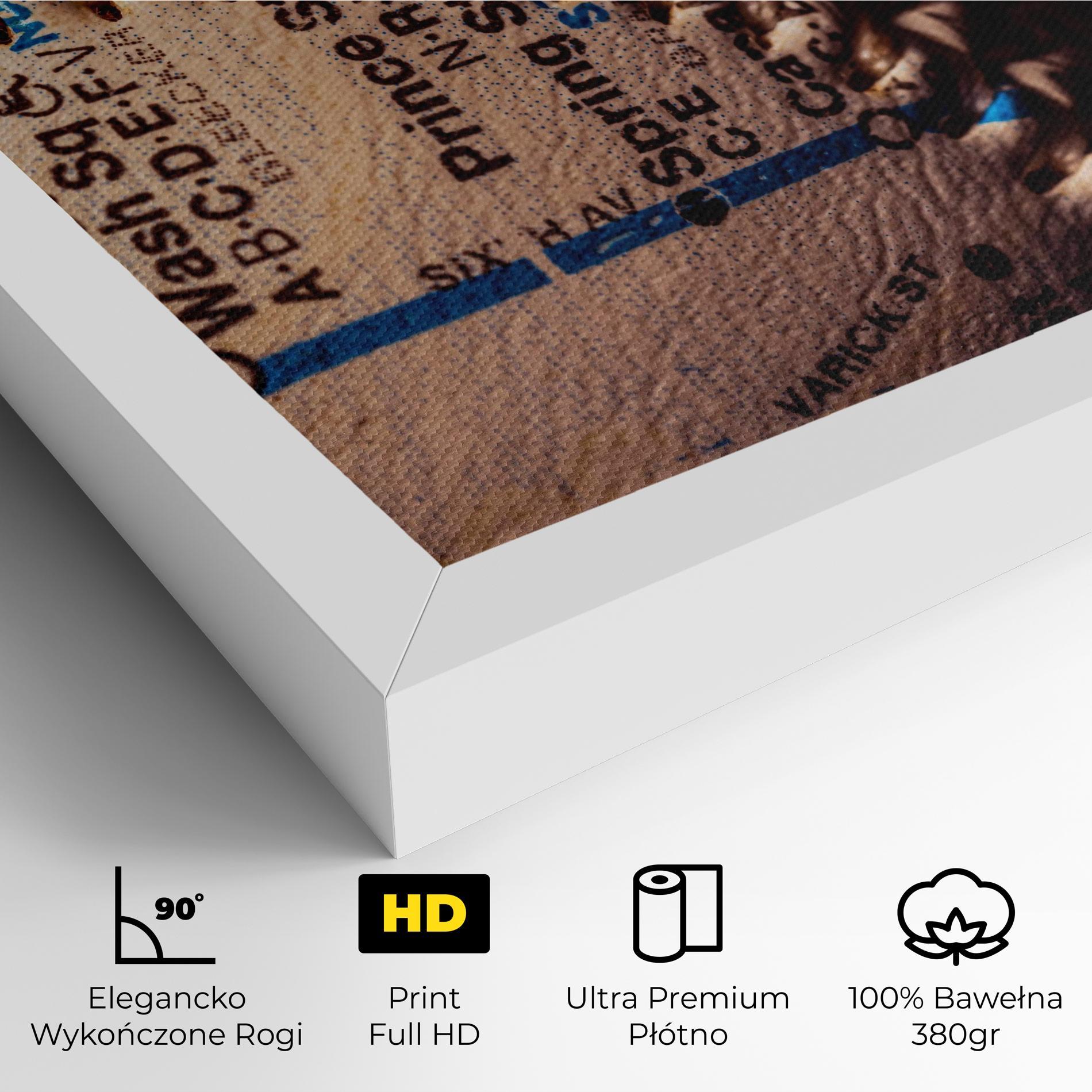 Obraz na Płótnie Blue Text Baseball Ball mockup 4