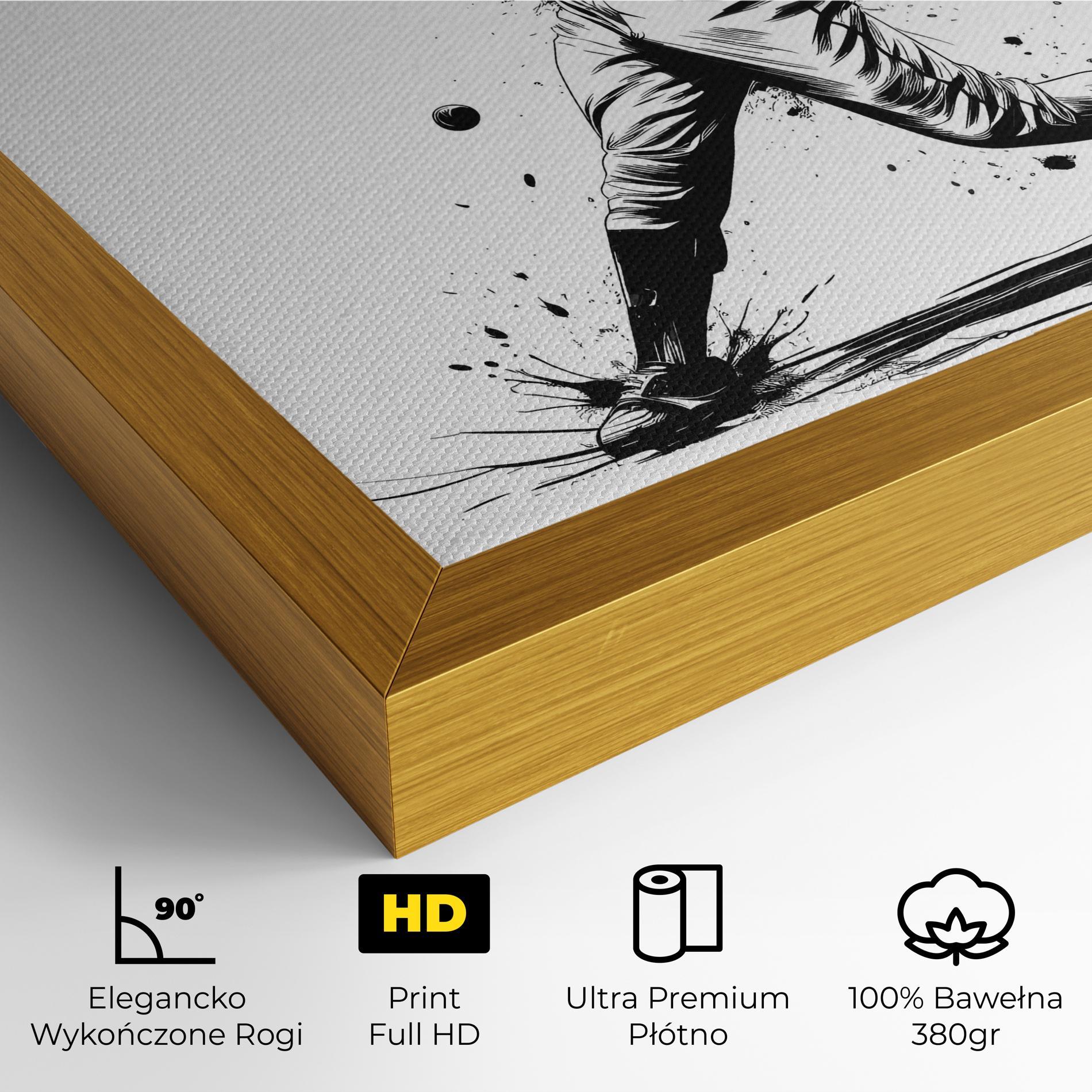 Obraz na Płótnie Baseball Splash mockup 4