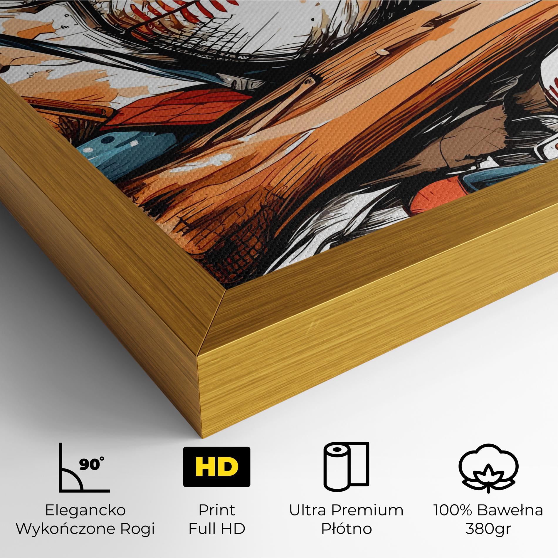 Obraz na Płótnie Baseball Trash mockup 4