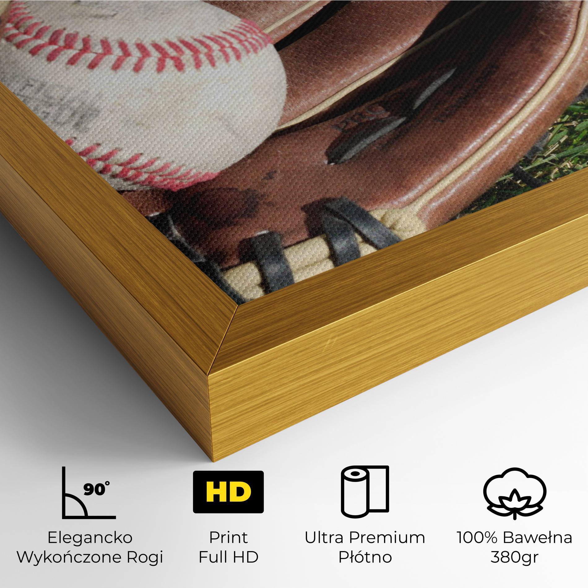 Obraz na Płótnie Brown Baseball Glove mockup 4