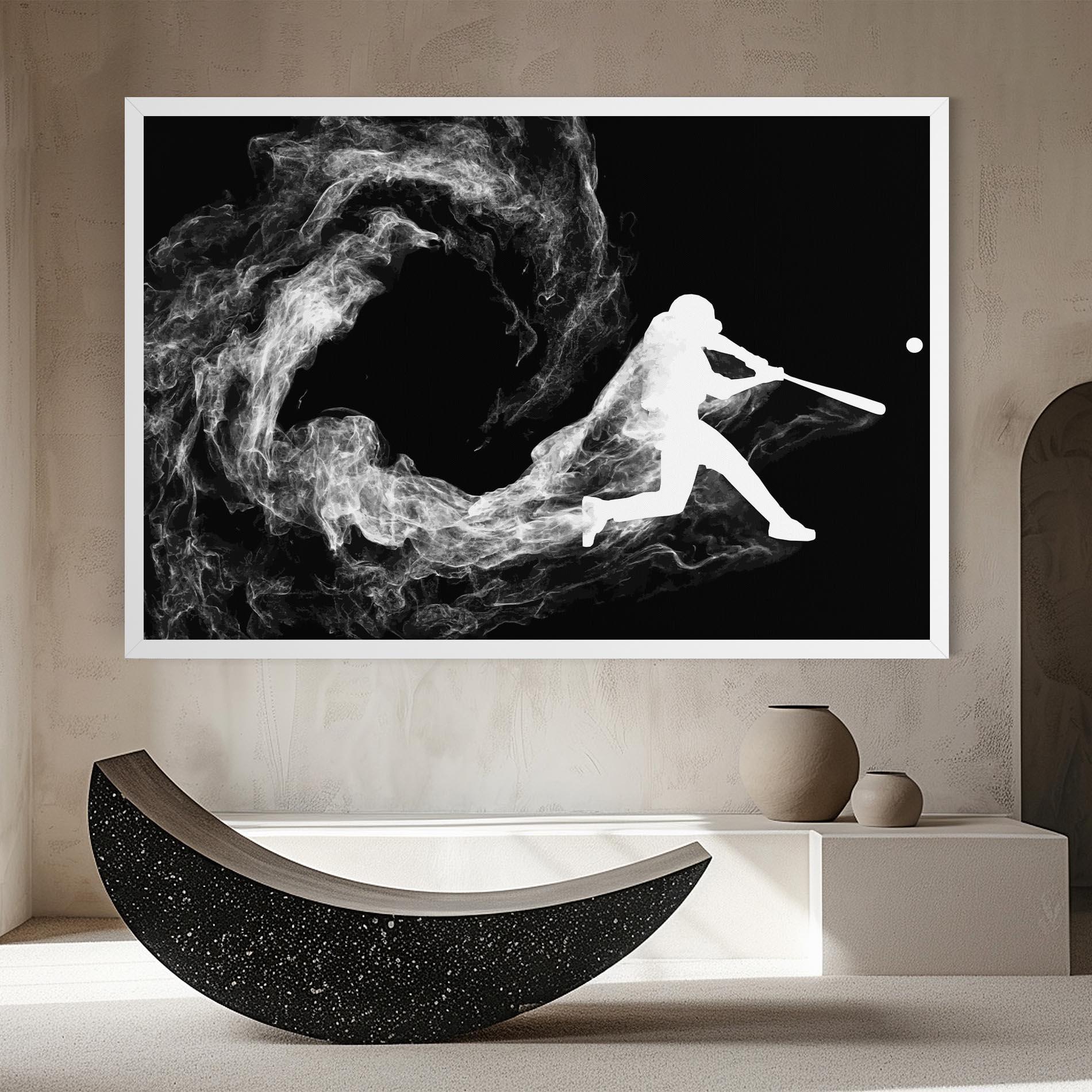 Obraz na Płótnie Baseball Smoke mockup 8