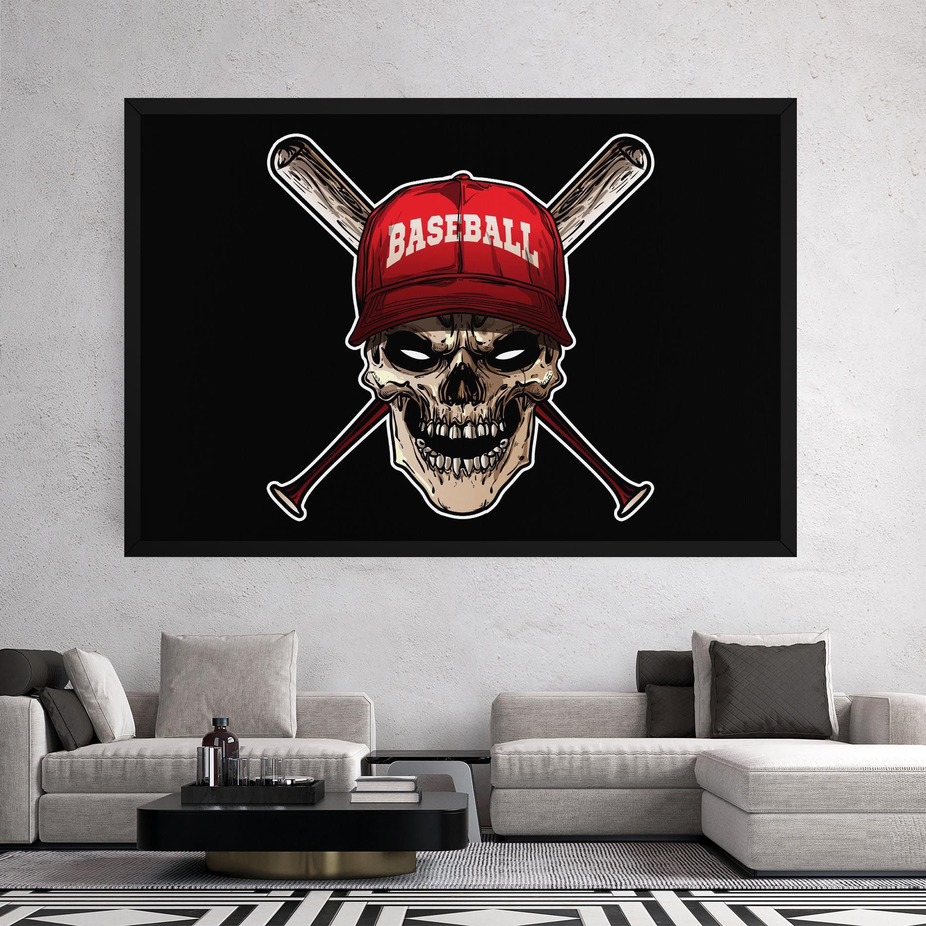 Baseball Skull mockup 2