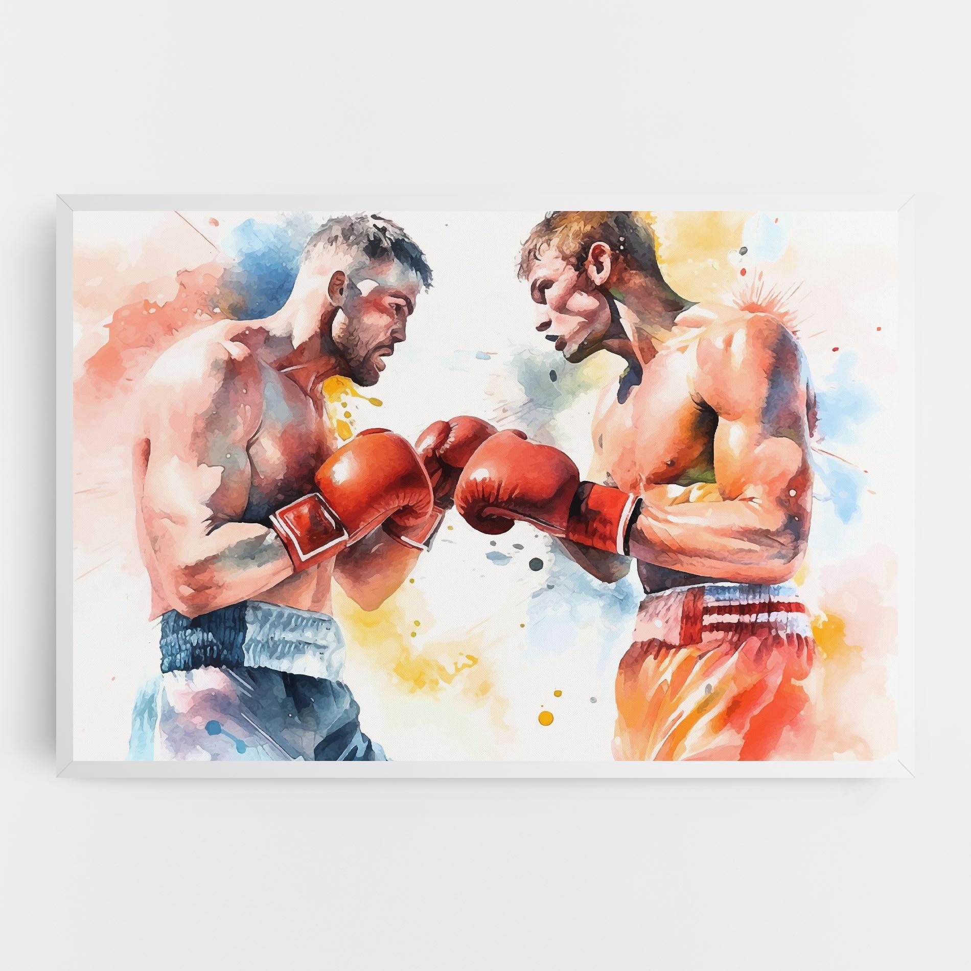 Obraz na Płótnie Boxing Match Art mockup 0