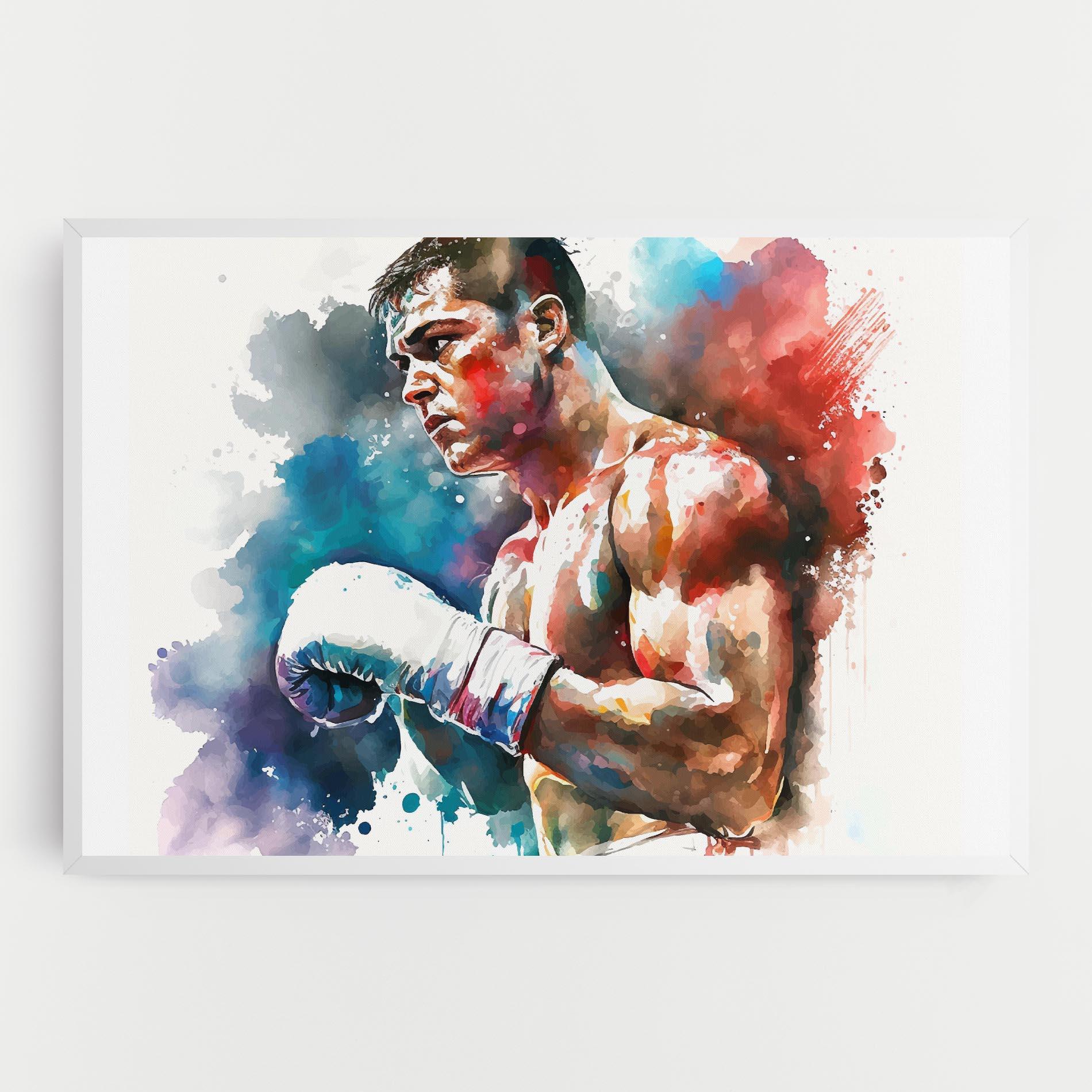 Obraz na Płótnie Boxing Red Blue mockup 0