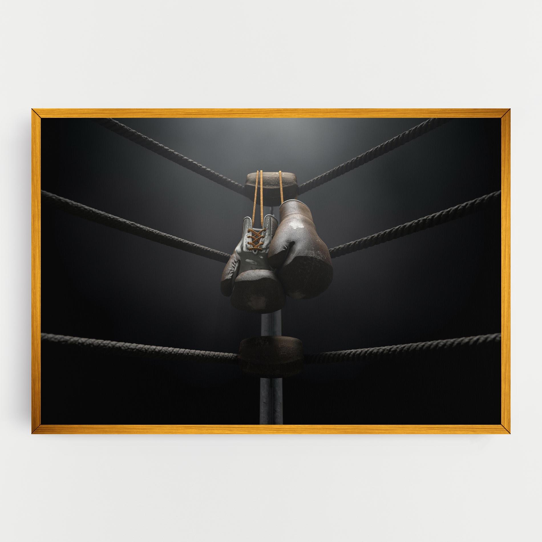 Obraz na Płótnie Black Boxing Glove mockup 0